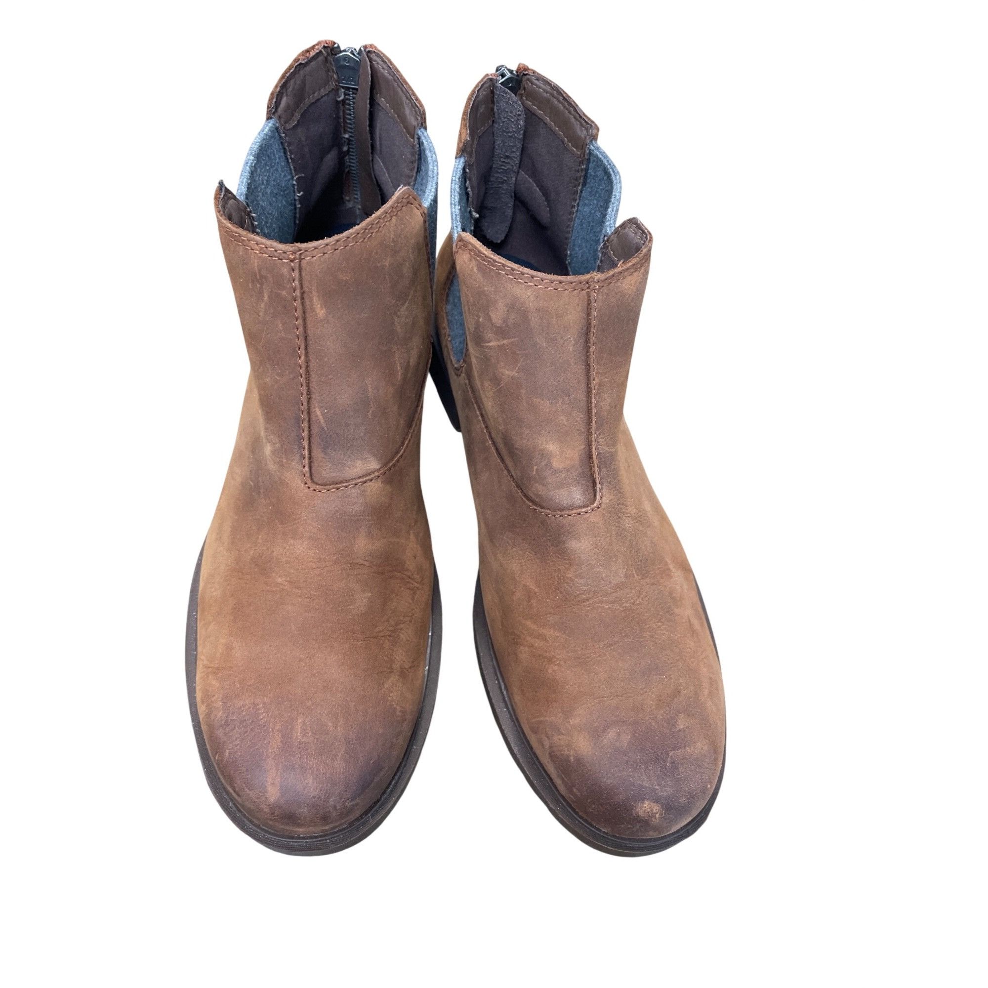 SOREL Sorel Womans brown leather ankle waterproof boots Sz 9.5 SKU Size US 9.5 / IT 39.5 - 19 Thumbnail