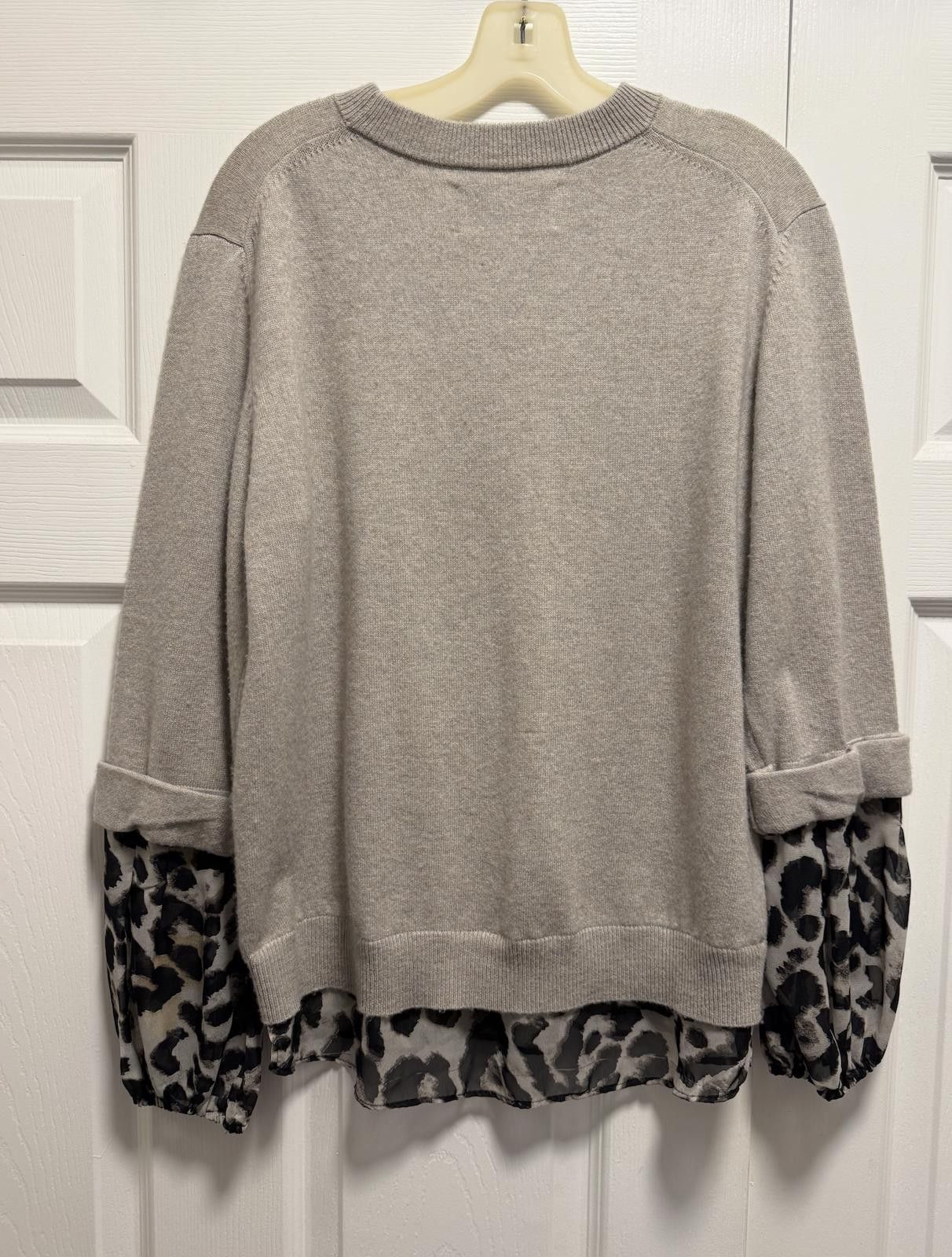 Designer Brochu Walker Layered Sweater + Blouse Combo – Sz S 478$ Size S / US 4 / IT 40 - 4 Thumbnail