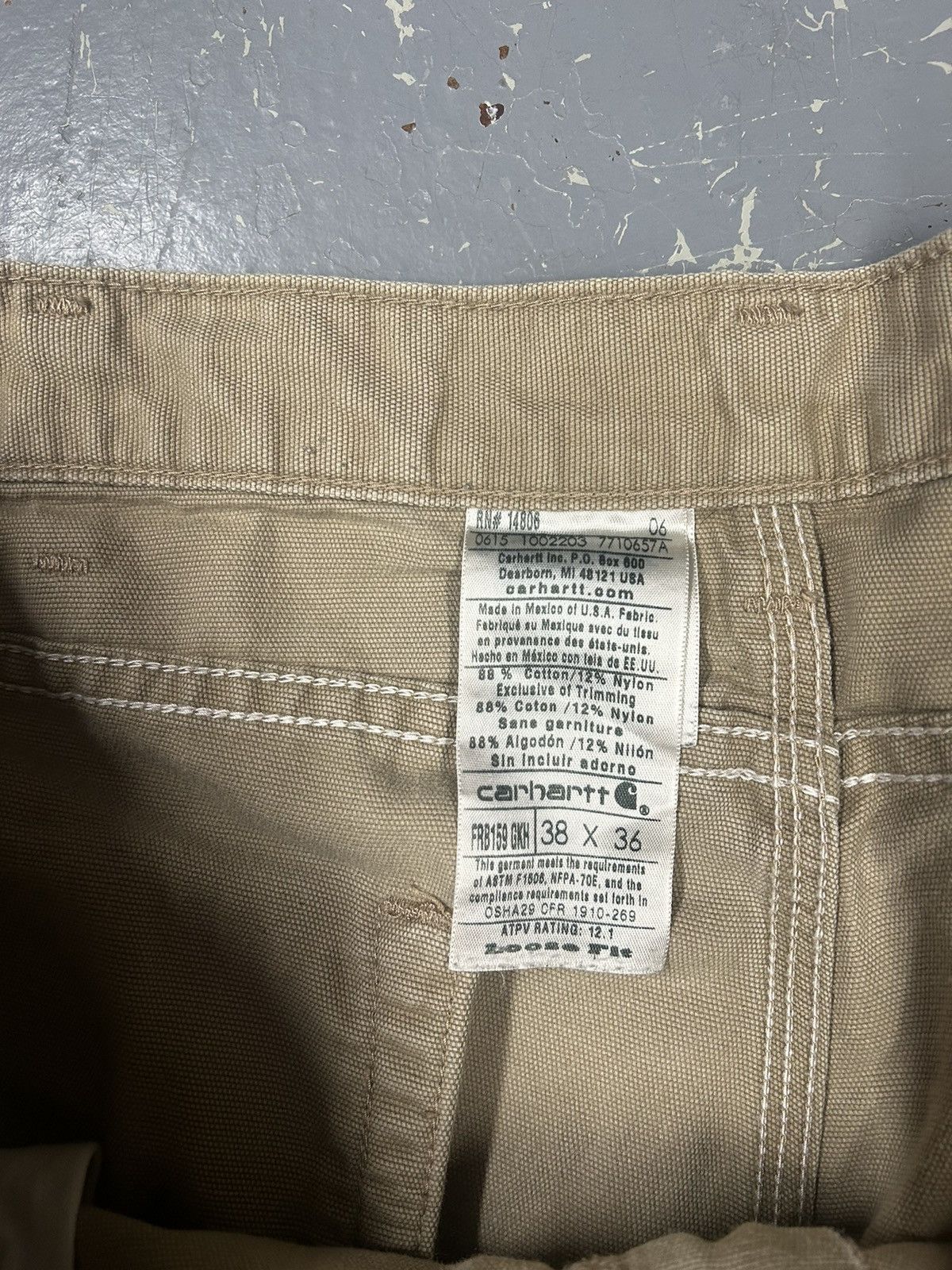 Carhartt × Vintage Crazy Y2K Beige Distressed Baggy Carhartt Workwear Pants Size US 38 / EU 54 - 5 Thumbnail