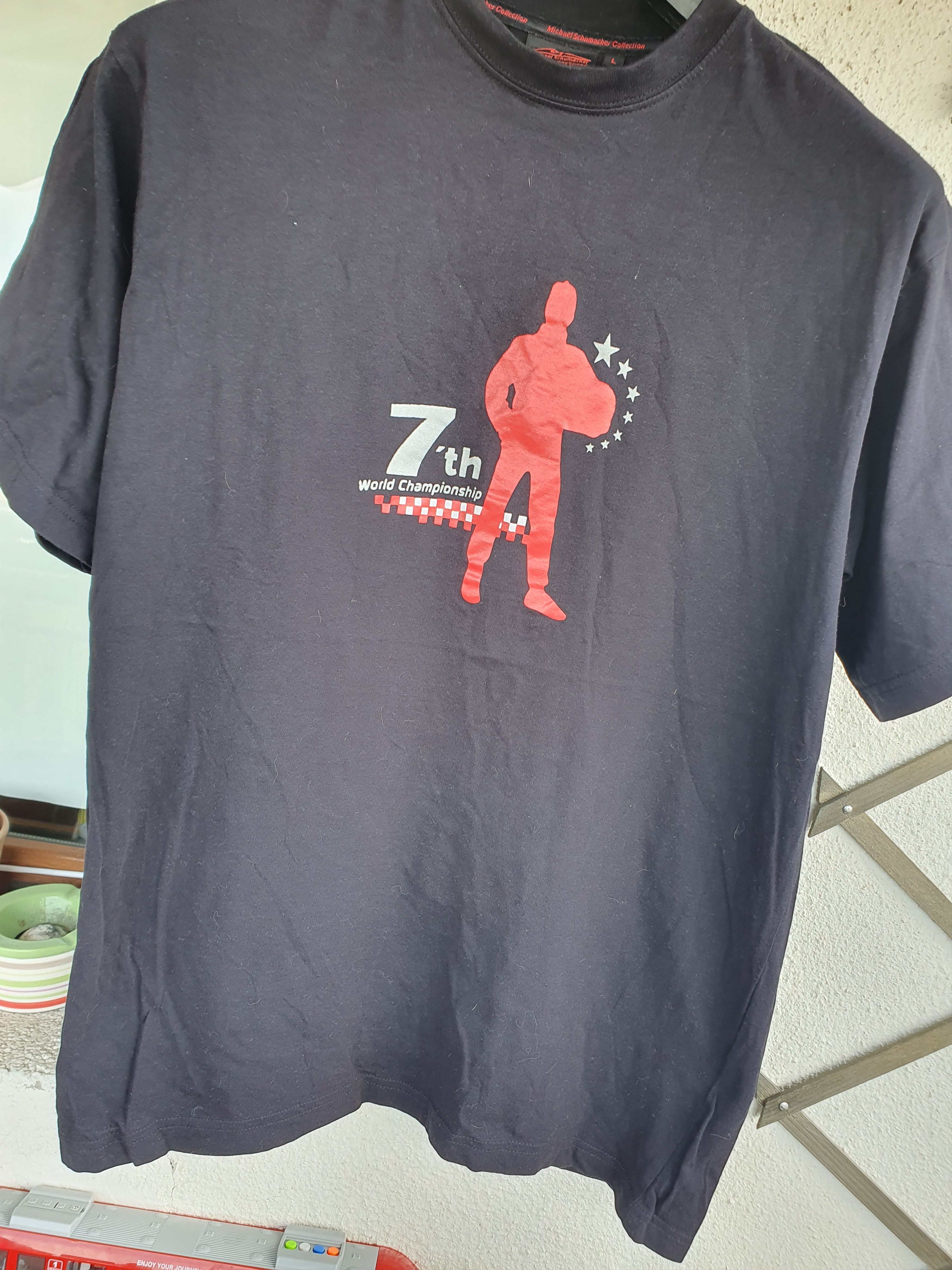 Vintage Michael Schumacher 7 'th World Championship MSM Vtg t-shirt Size US L / EU 52-54 / 3 - 5 Thumbnail