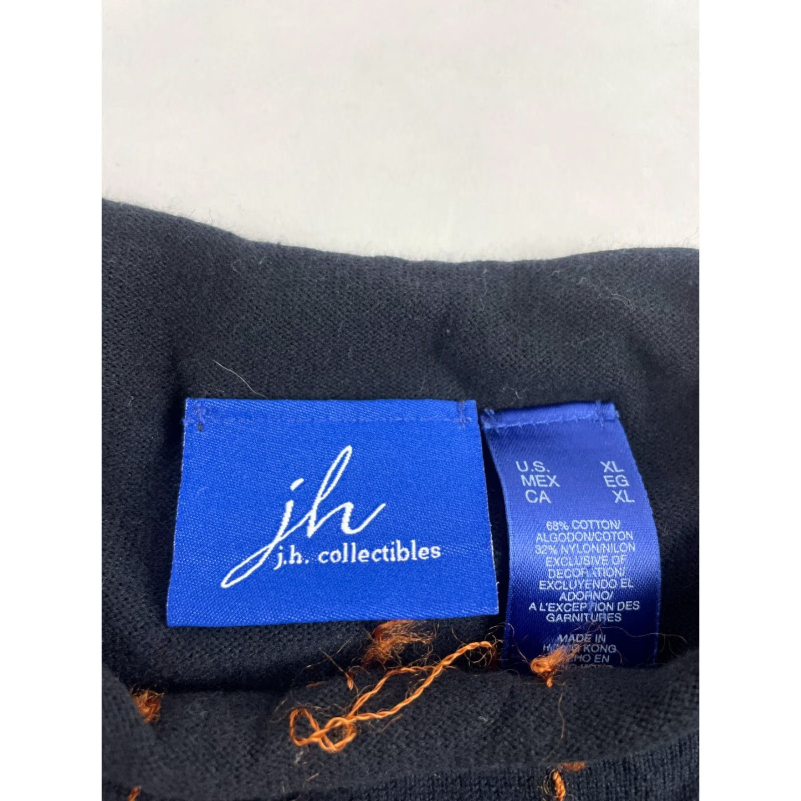 Vintage JH Collectibles Sweater Women's XL Black Pullover Embroidered Floral Siq Crew Neck Long Sleeve Modern Size XL / US 12-14 / IT 48-50 - 7 Thumbnail
