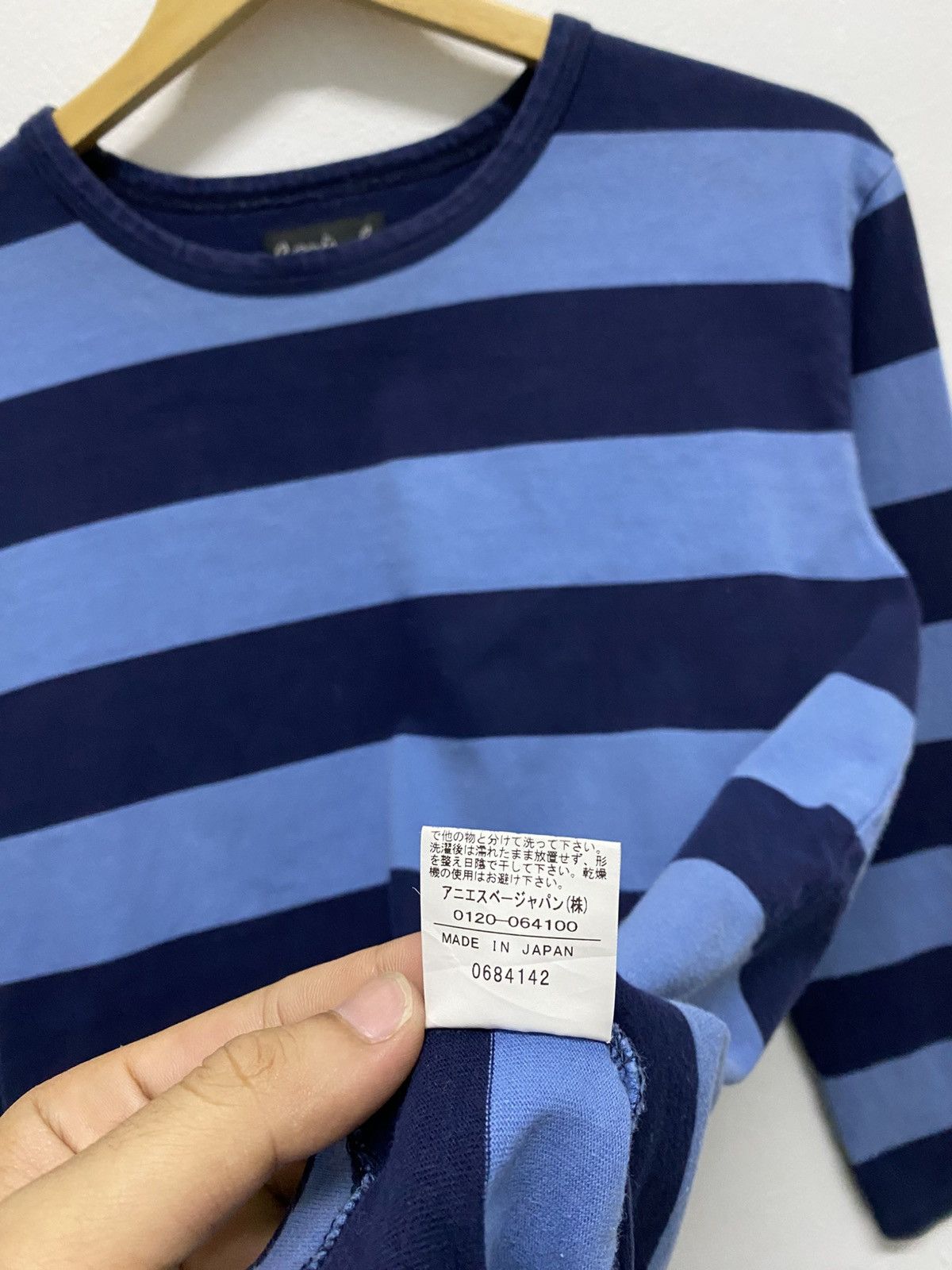 agnes b. Vintage Agnes.B Long Sleeve Stripe Design for Women's Size US M / EU 48-50 / 2 - 6 Thumbnail