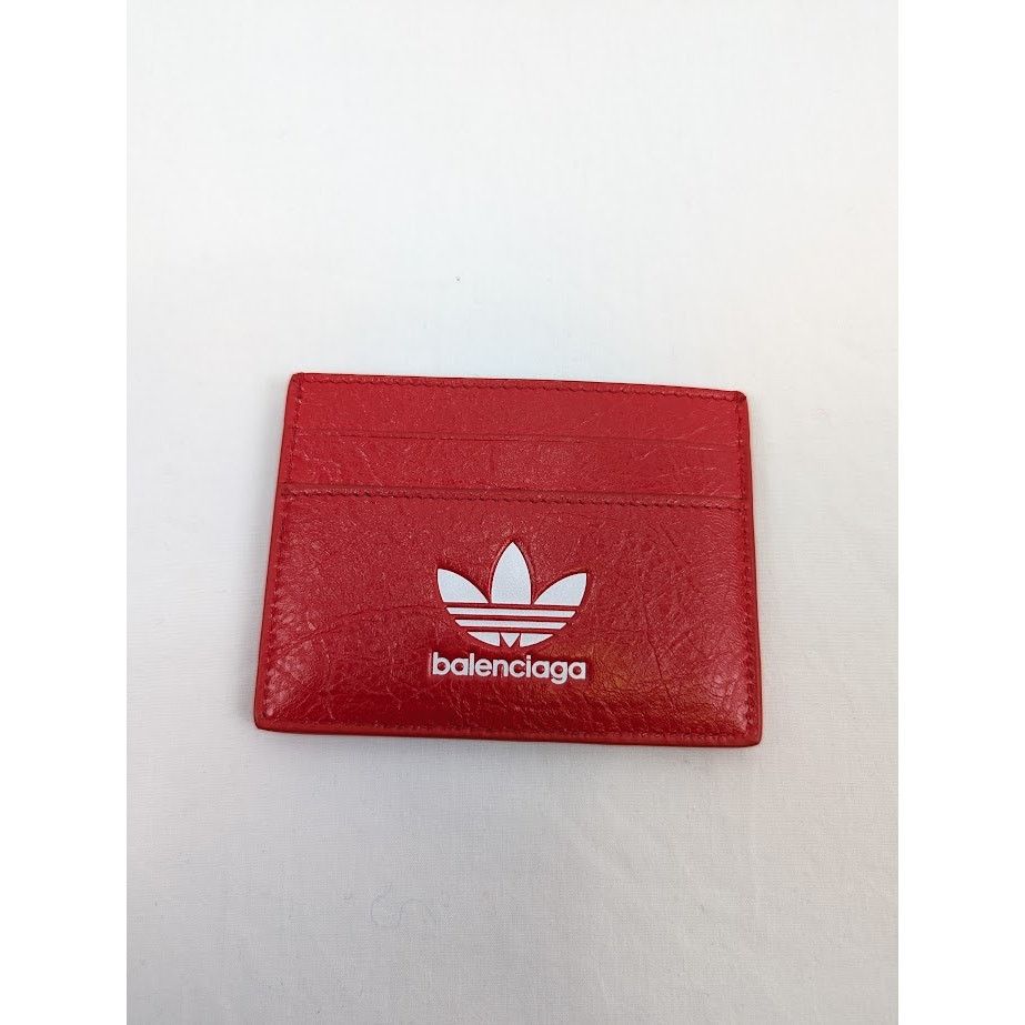 Adidas × Balenciaga o1rshd1 Q:3 /DUP/ Size:OS / Arena Lamb Card Holder Red/White Size ONE SIZE - 2 Thumbnail