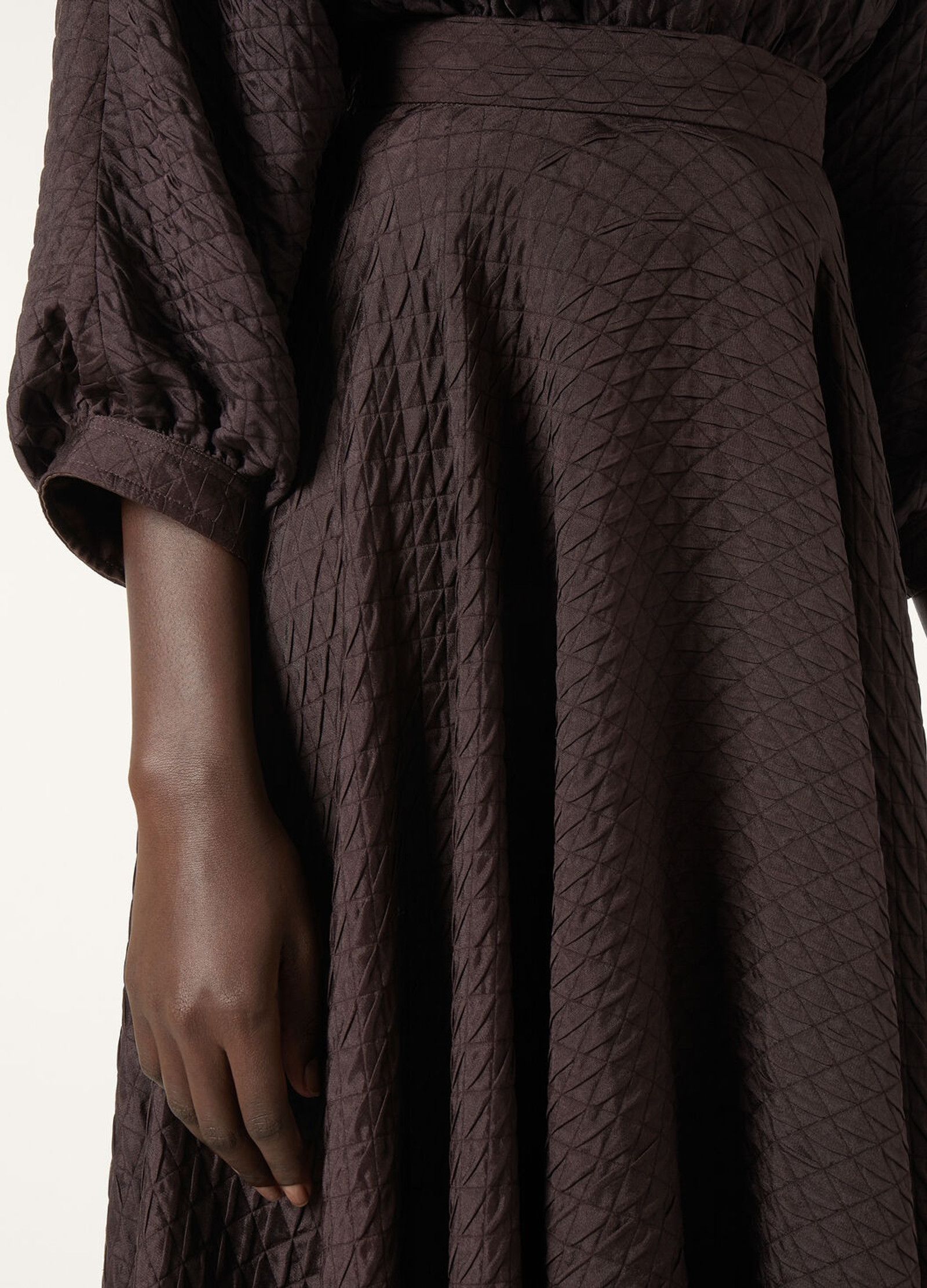 Loro Piana o1srvl11e0526 FAP2982 Elise Midi Skirt in Dark Brown Size 27" / US 4 / IT 40 - 3 Thumbnail