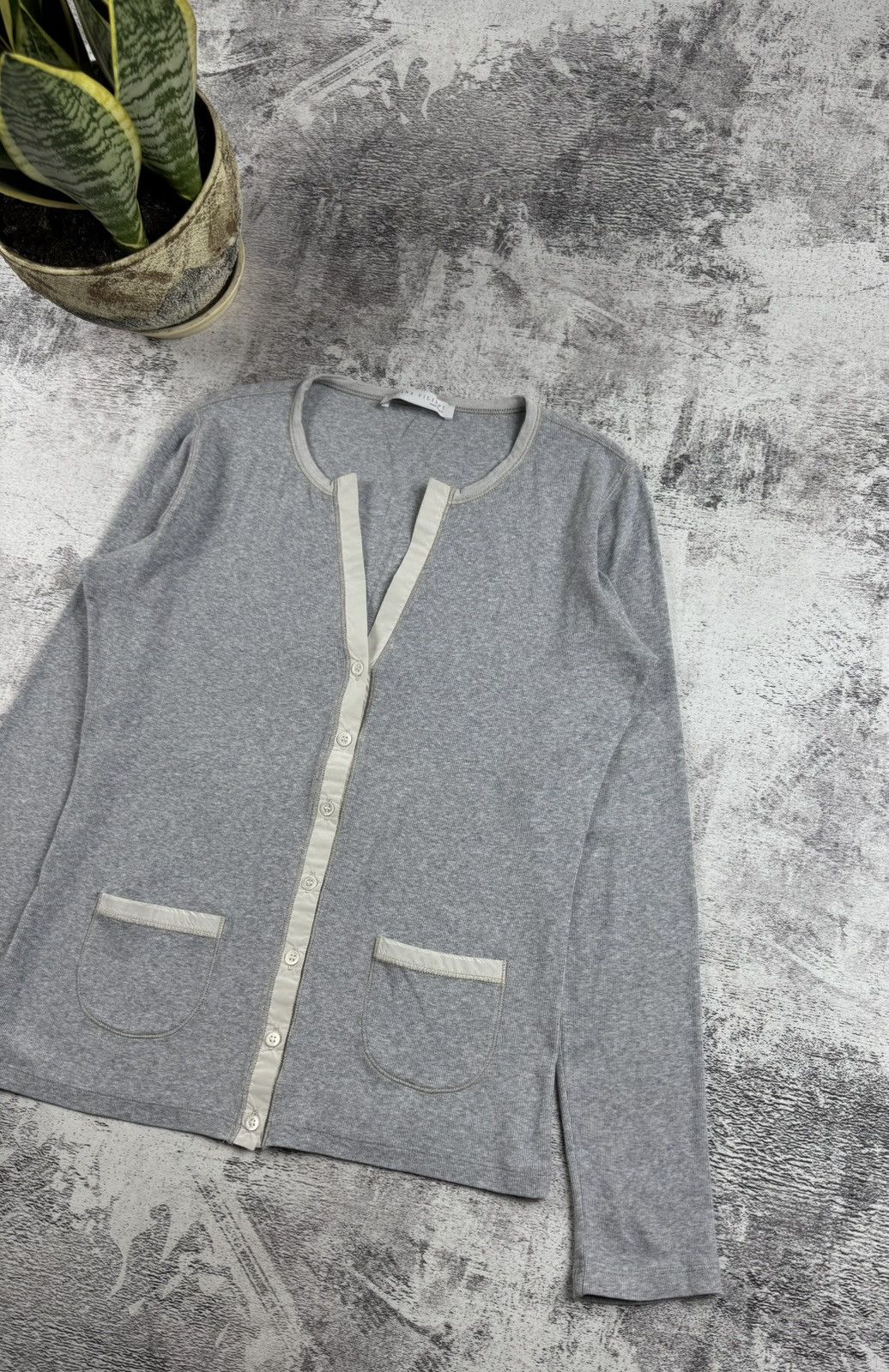 Fabiana Filippi Fabiana Filippi Cotton Blouse Knited Sweater Button Cardigan Size M / US 6-8 / IT 42-44 - 3 Thumbnail