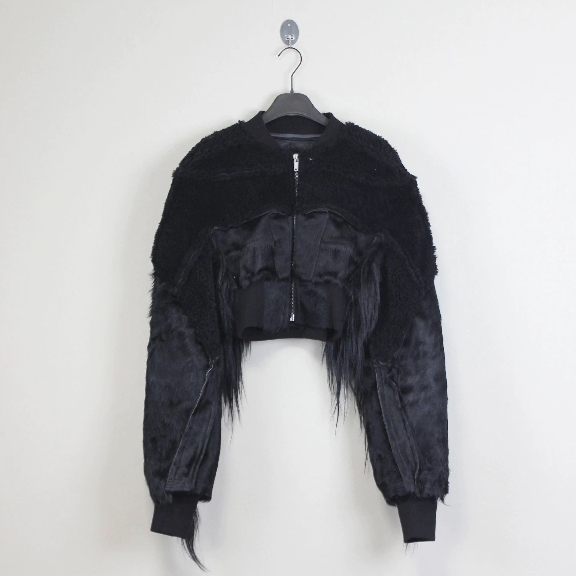 Rick Owens Rickowens Main Line, Multi-Material Patchwork Shearling Coat Size US S / EU 44-46 / 1 - 1 Thumbnail