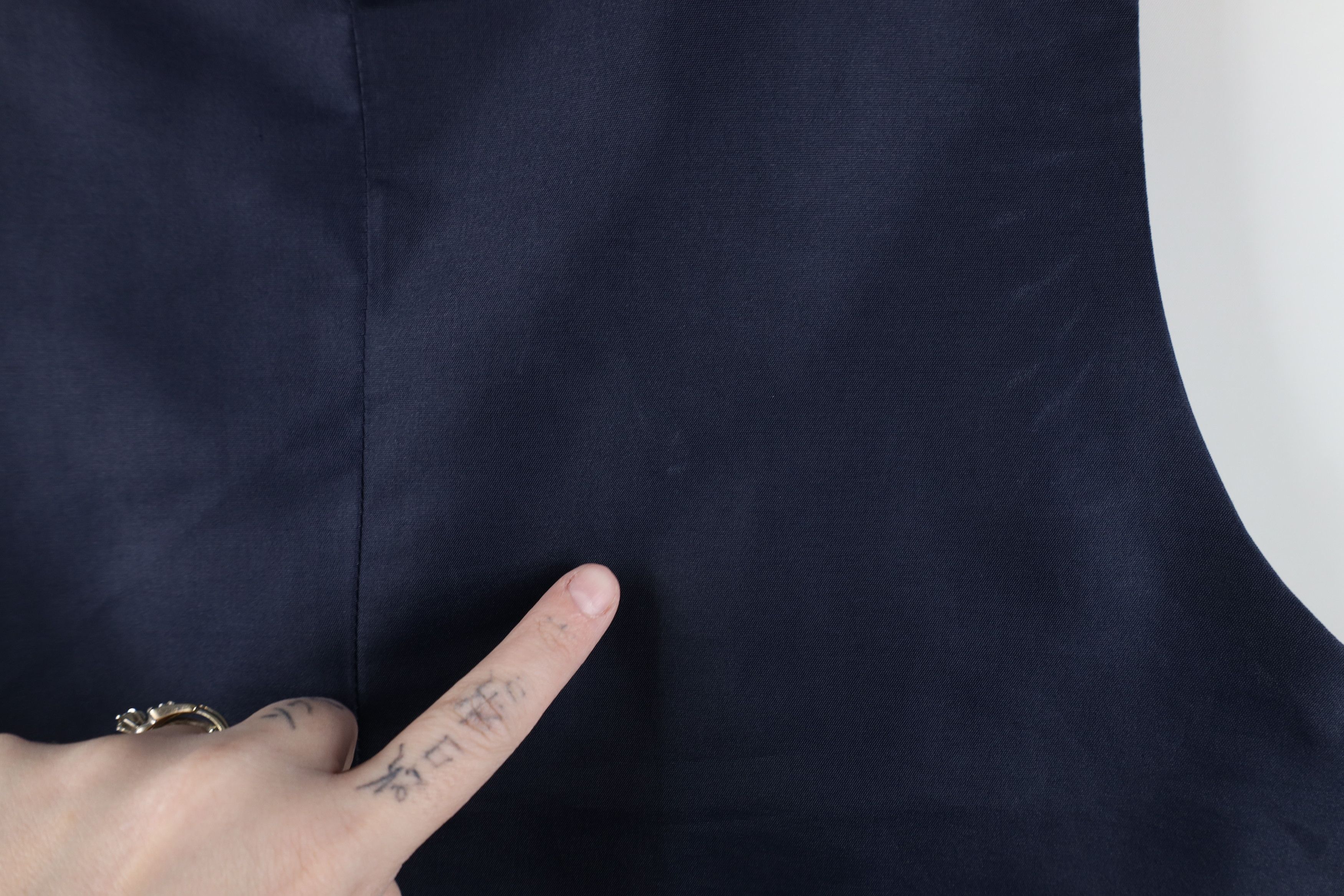 Vintage Vintage 90s Pinstriped Knit Suit Vest Jacket Navy Blue USA Size US L / EU 52-54 / 3 - 10 Thumbnail