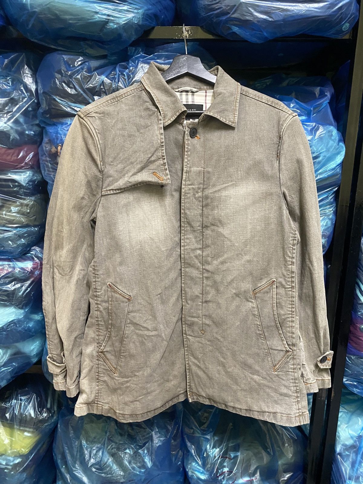 Burberry Burberry Black Label Grey Cotton Blend Casual Jacket Size M / US 6-8 / IT 42-44 - 1 Thumbnail