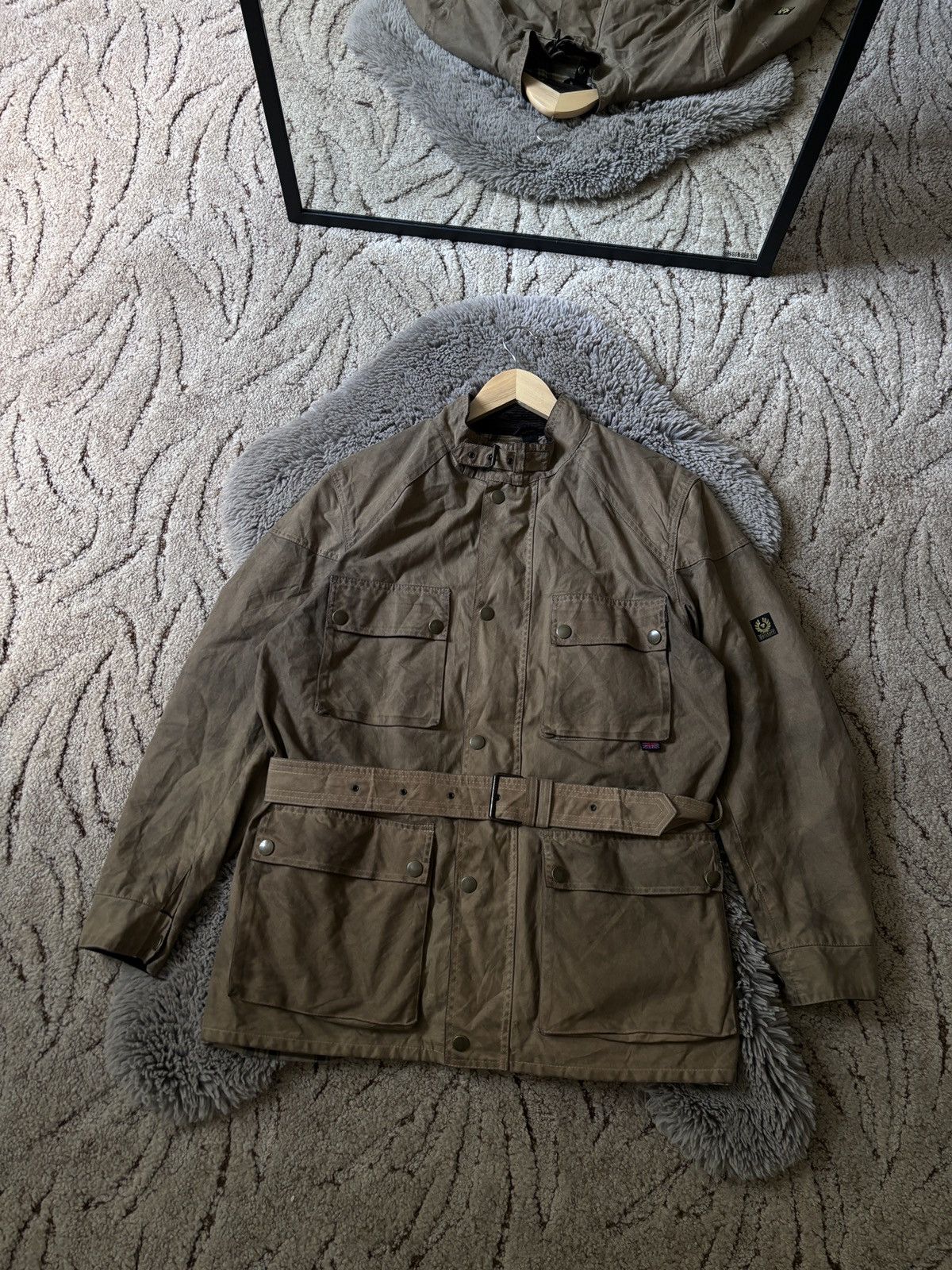 Belstaff × Vintage Belstaff jacket Vintage Gold Label Wax parka Size US XXL / EU 58 / 5 - 1 Thumbnail