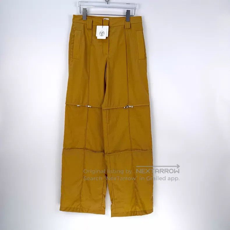Hermes Hermes Bright Yellow Leg Zipper Design Pants Size 25" / US 0 / IT 36 - 3 Thumbnail