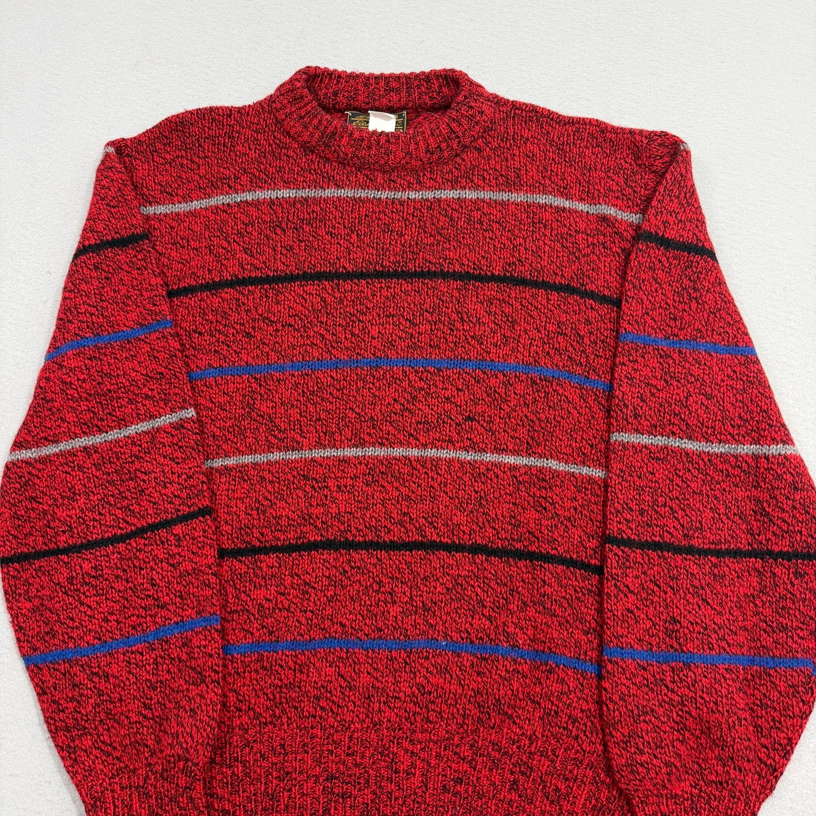 Eddie Bauer Vintage Eddie Bauer Sweater Men's Large Striped Crewneck 90s Size US L / EU 52-54 / 3 - 2 Thumbnail
