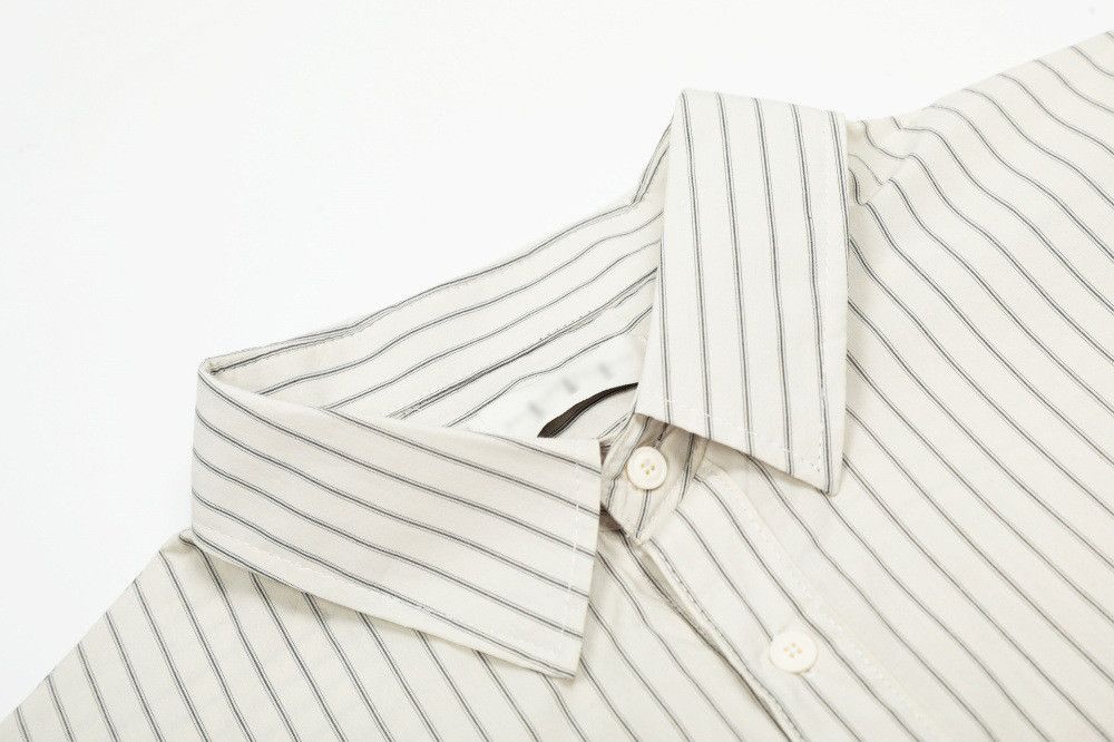 Vintage Men's American vertical striped embroidered letter shirt Size US M / EU 48-50 / 2 - 3 Thumbnail