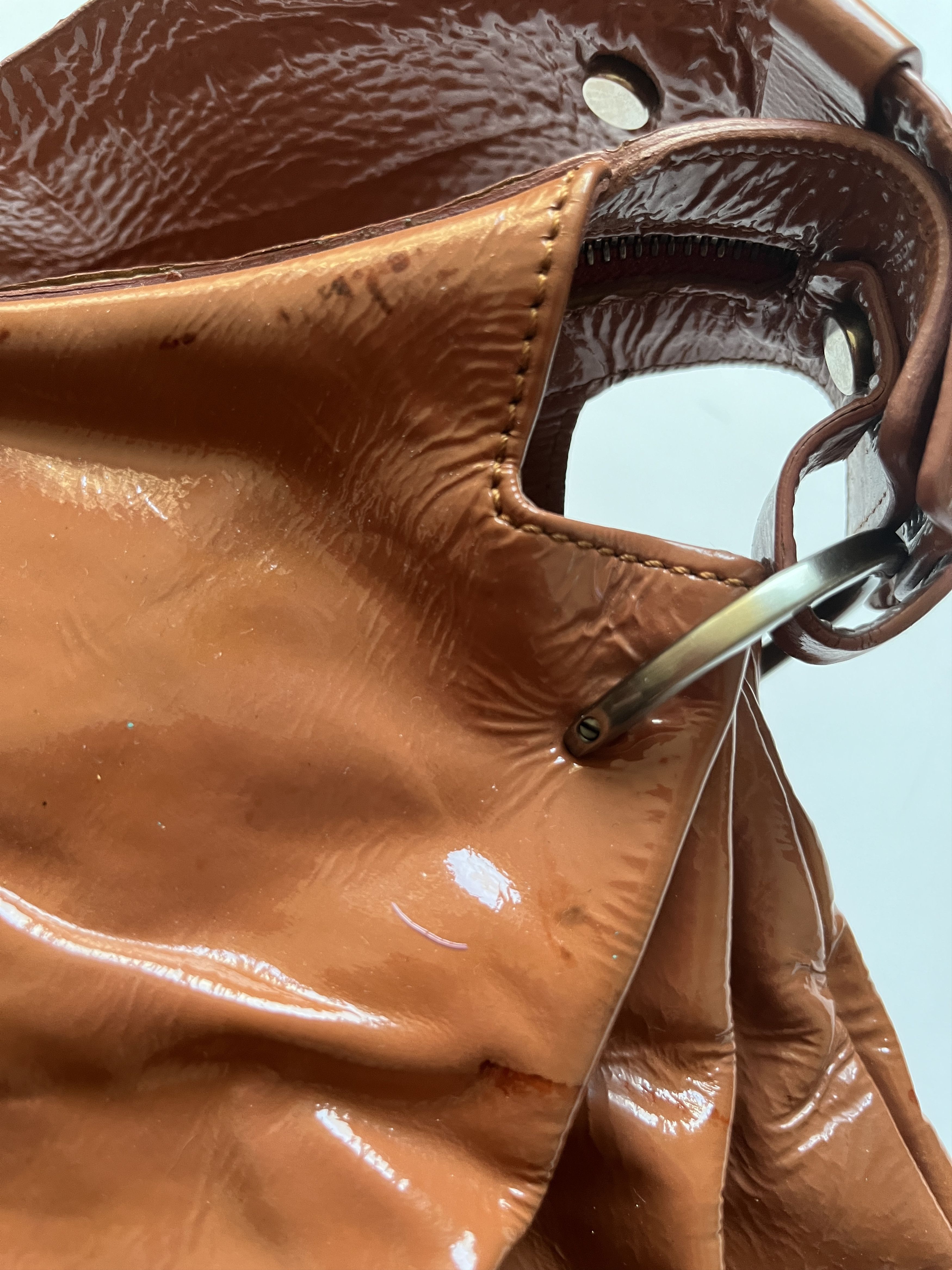 Marni ⚡️QUICK SALE⚡️Marni Brown Patent Leather Shoulder Bag Size ONE SIZE - 6 Thumbnail