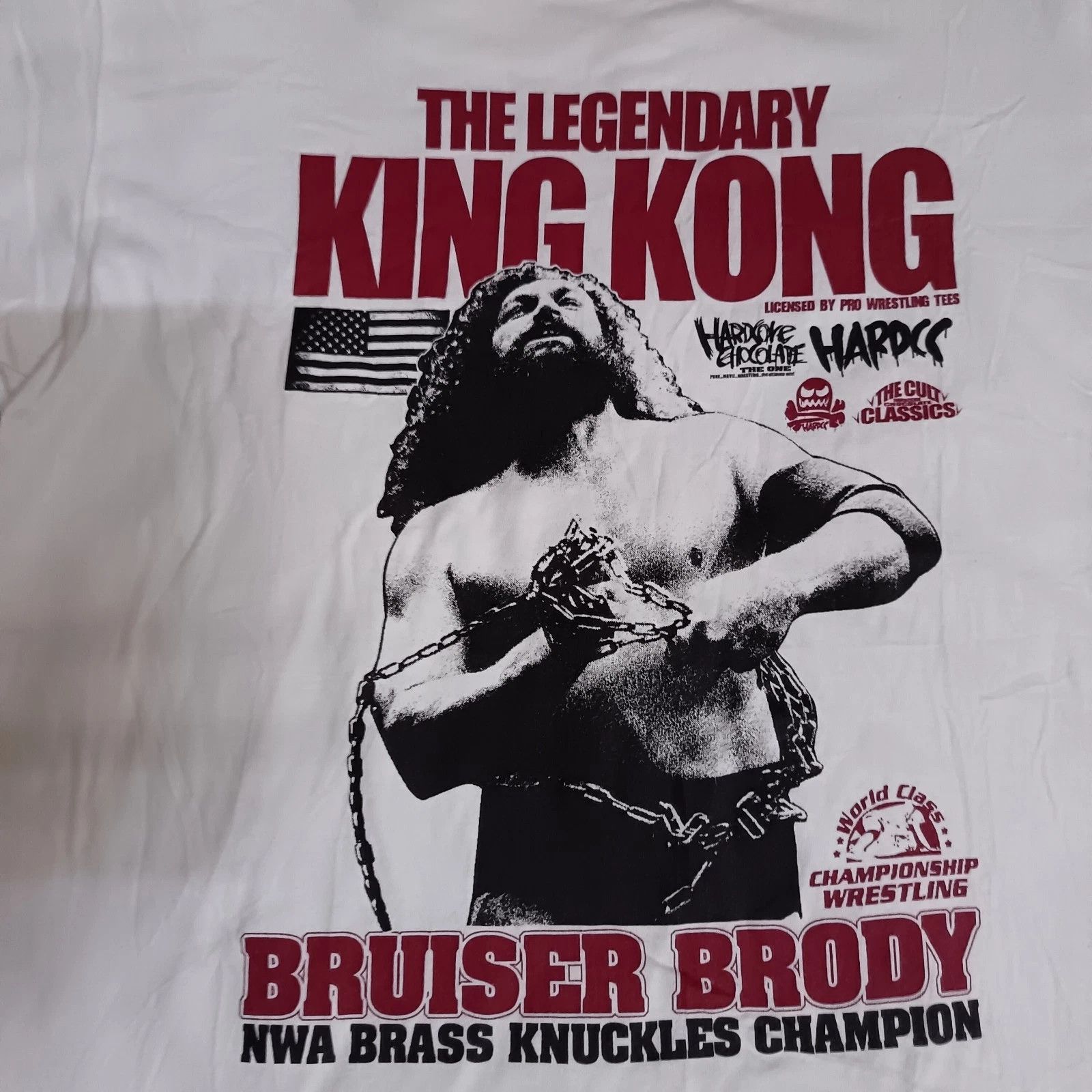 Japanese Brand × WWE Hardcore Chocolate Bruiser Brody NWA WWE AJPW Wrestling Size US L / EU 52-54 / 3 - 2 Thumbnail