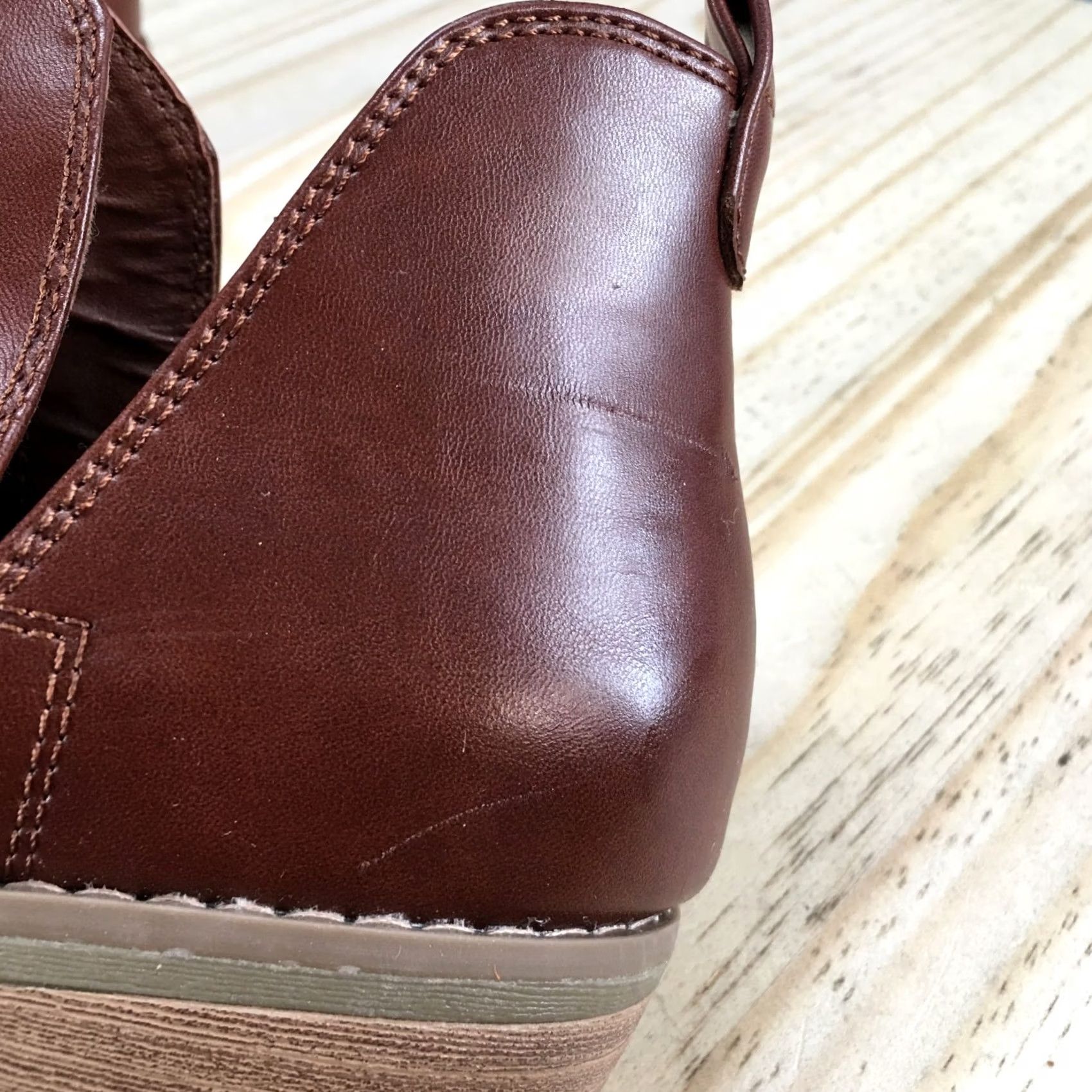 Vintage Universal Thread Boots Womens 7 Brown Nora Ankle Bootie Slip-On Casual Shoe Model Nora Women Boots Brown Ankle Bootie Slip-On Casual Size US 7 / IT 37 - 7 Thumbnail