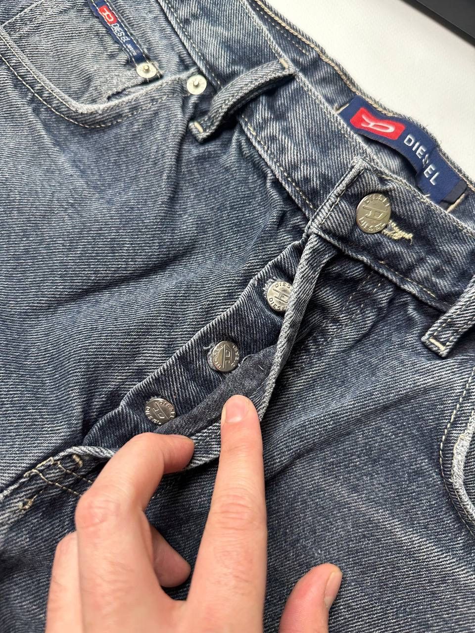 Diesel Diesel Gray Vintage Wide Baggy Jeans Size 33 Size US 33 - 4 Thumbnail