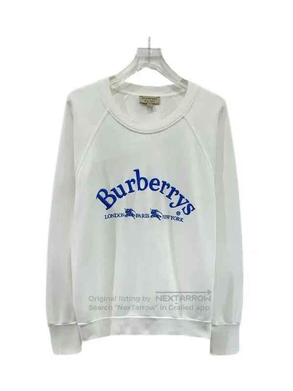 Burberry Burberry Women's Casual White Cotton Sweatshirt. Size M / US 6-8 / IT 42-44 - 1 Thumbnail