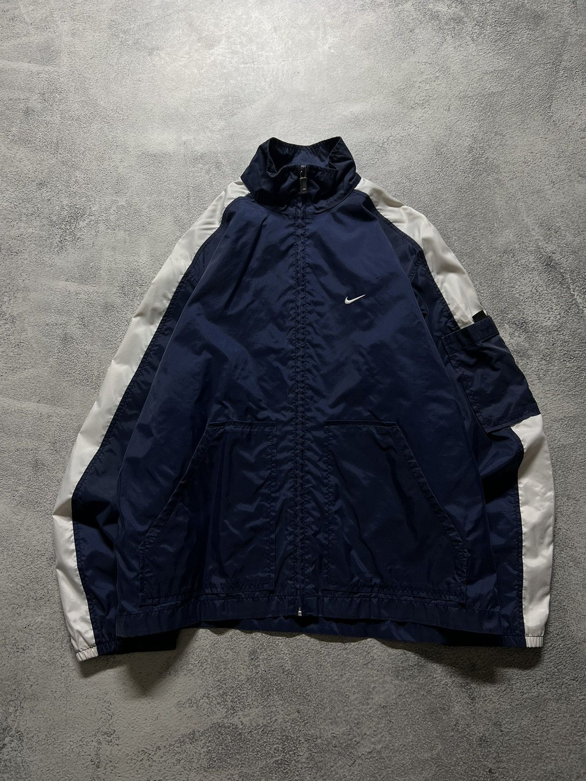 Nike × Vintage Vintage Y2k Nike 💙 Nylon Mini Swoosh Jacket 90’s Size S / US 4 / IT 40 - 3 Thumbnail