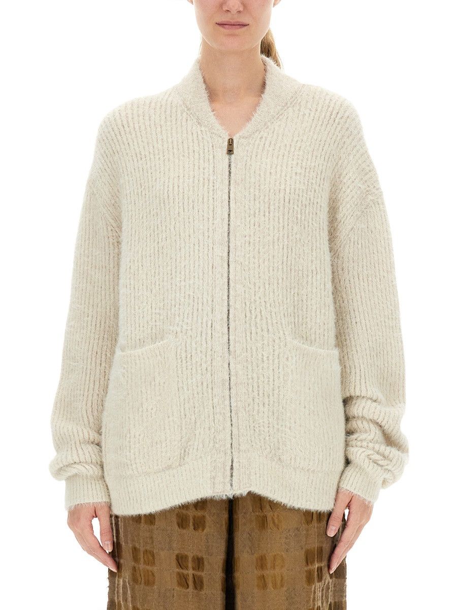 Uma Wang UMA WANG WOOL BLEND CARDIGAN - WHITE Size S / US 4 / IT 40 - 1 Thumbnail