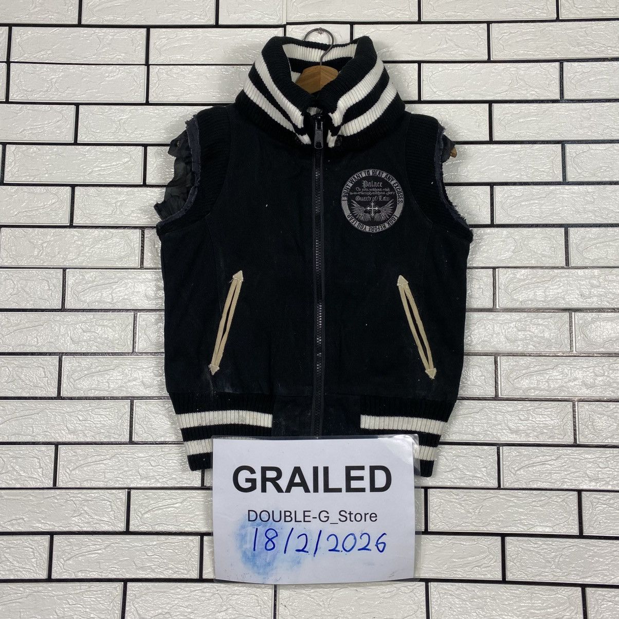 Japanese Brand 📌Vintage Wool Bomber Jacket Rush Hour Punk Design Size US M / EU 48-50 / 2 - 1 Thumbnail