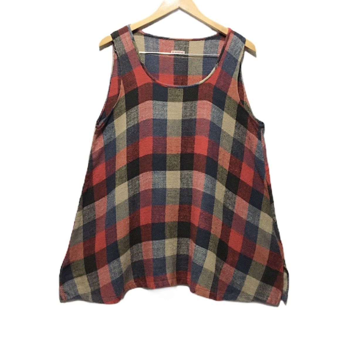 Kapital Kapital Plaid Check Sleeveless Cotton Shirt Size US M / EU 48-50 / 2 - 1 Thumbnail