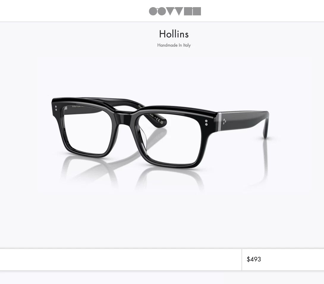 Oliver Peoples Oliver Peoples Hollins Optical Glasses 53mm Size ONE SIZE - 7 Thumbnail