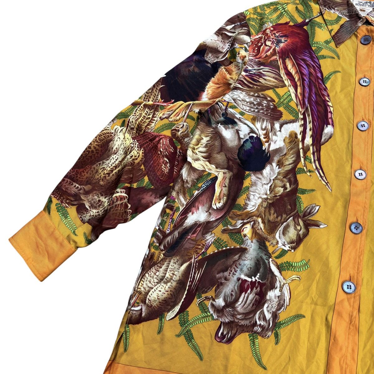 Hermes Vintage Hermes Henri de Linares Silk Shirt Size US M / EU 48-50 / 2 - 5 Thumbnail