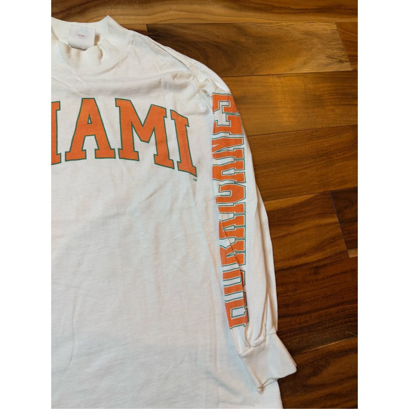 Vintage Size S - University of Miami 1980s Single Stitch PM Long sle Size US S / EU 44-46 / 1 - 3 Thumbnail
