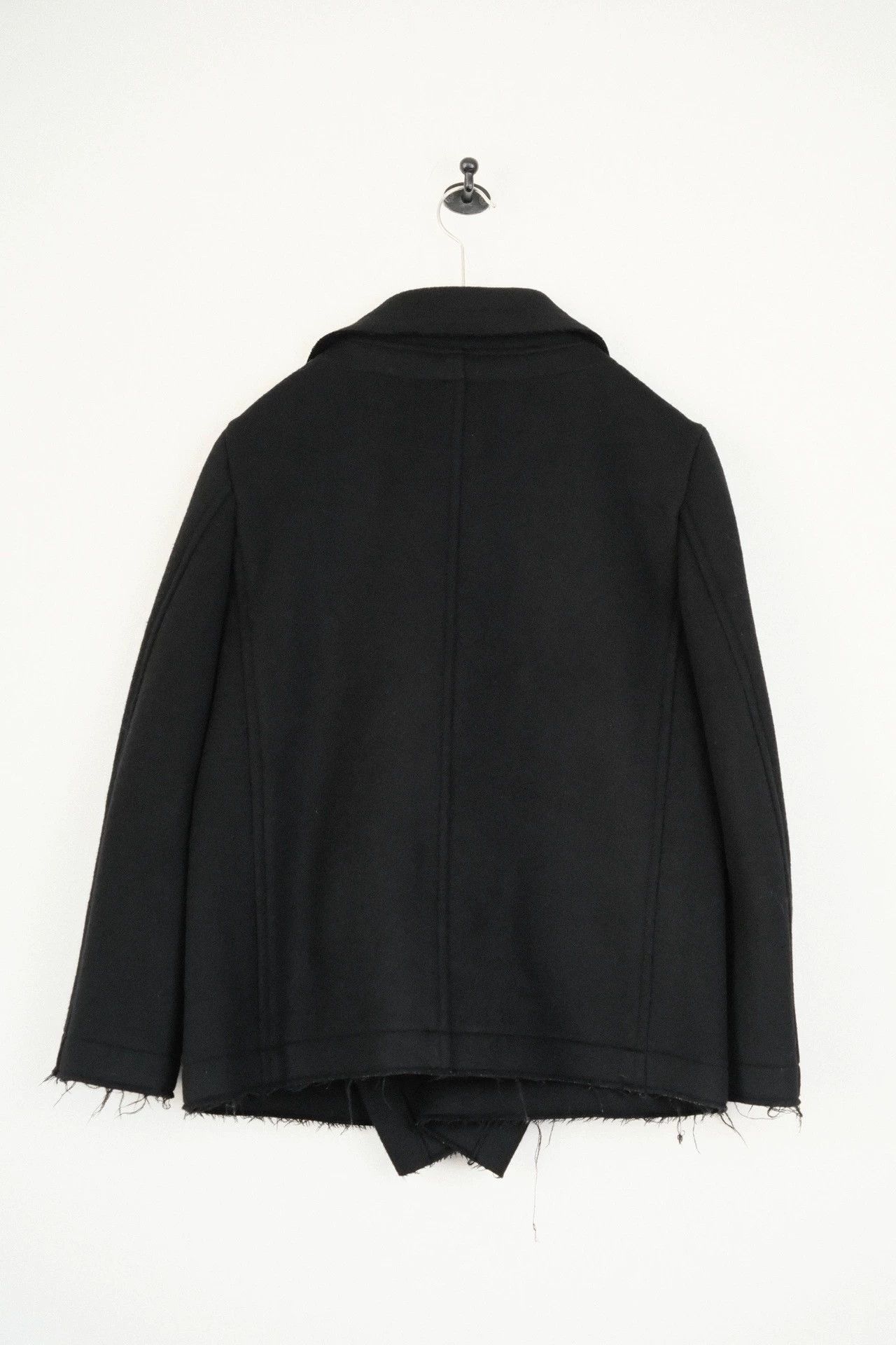 Yohji Yamamoto Yohji Yamamoto 01AW Vintage Distressed Short Overcoat Size S / US 4 / IT 40 - 4 Thumbnail