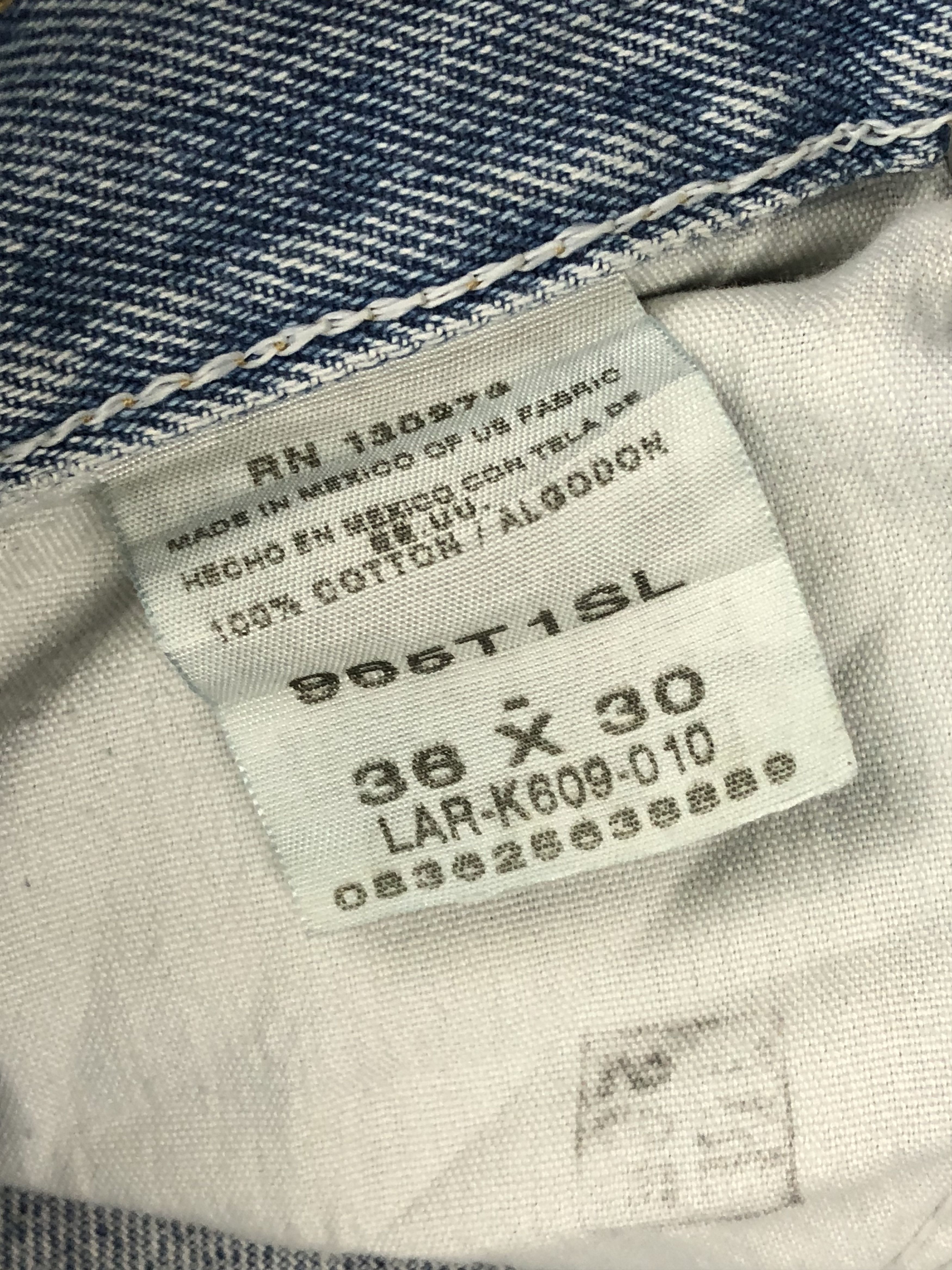 Wrangler Vintage Wrangler Distressed Blue Jeans DPP0075 Size US 37 - 6 Thumbnail