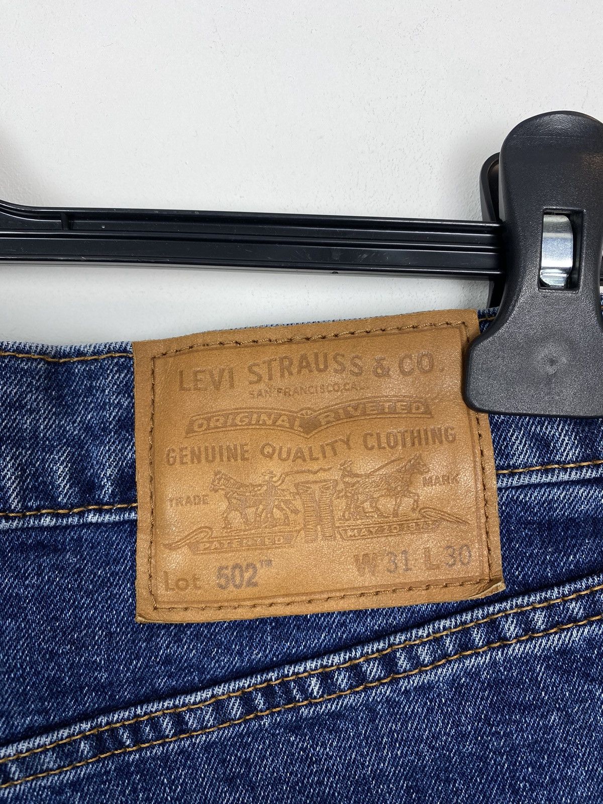 Levi's Levi’s Premium 502 W31 L30 Big E Denim Jeans Blue Size US 31 - 4 Thumbnail
