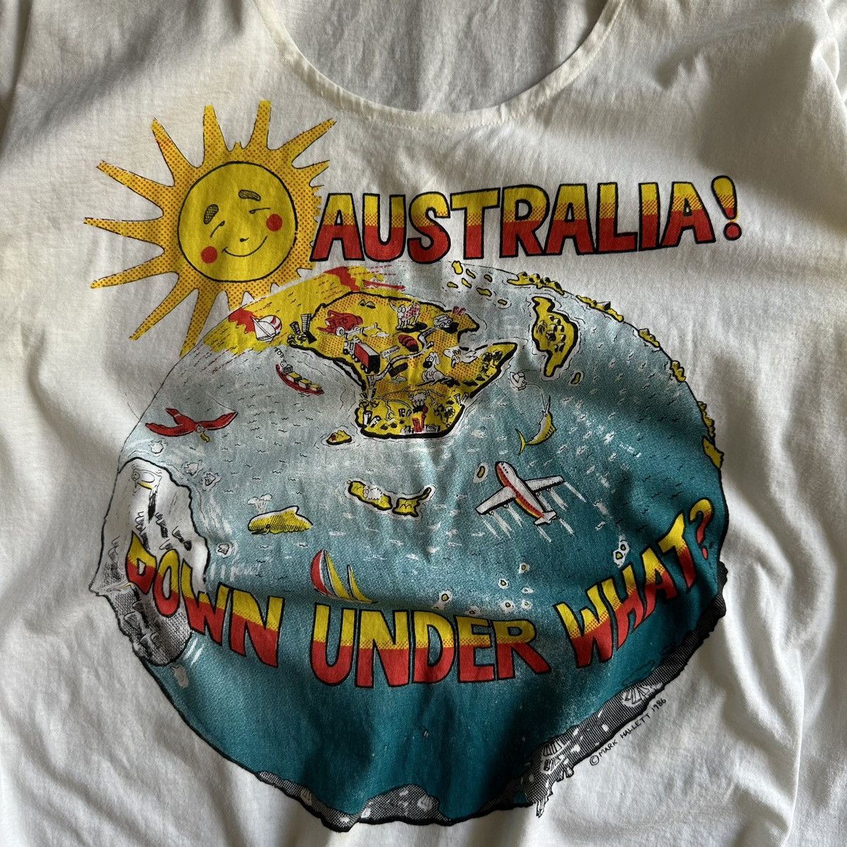 Japanese Brand × Vintage Vintage Japanese Style Australia T-shirts Joke Humor 1986 Size XL / US 12-14 / IT 48-50 - 6 Thumbnail