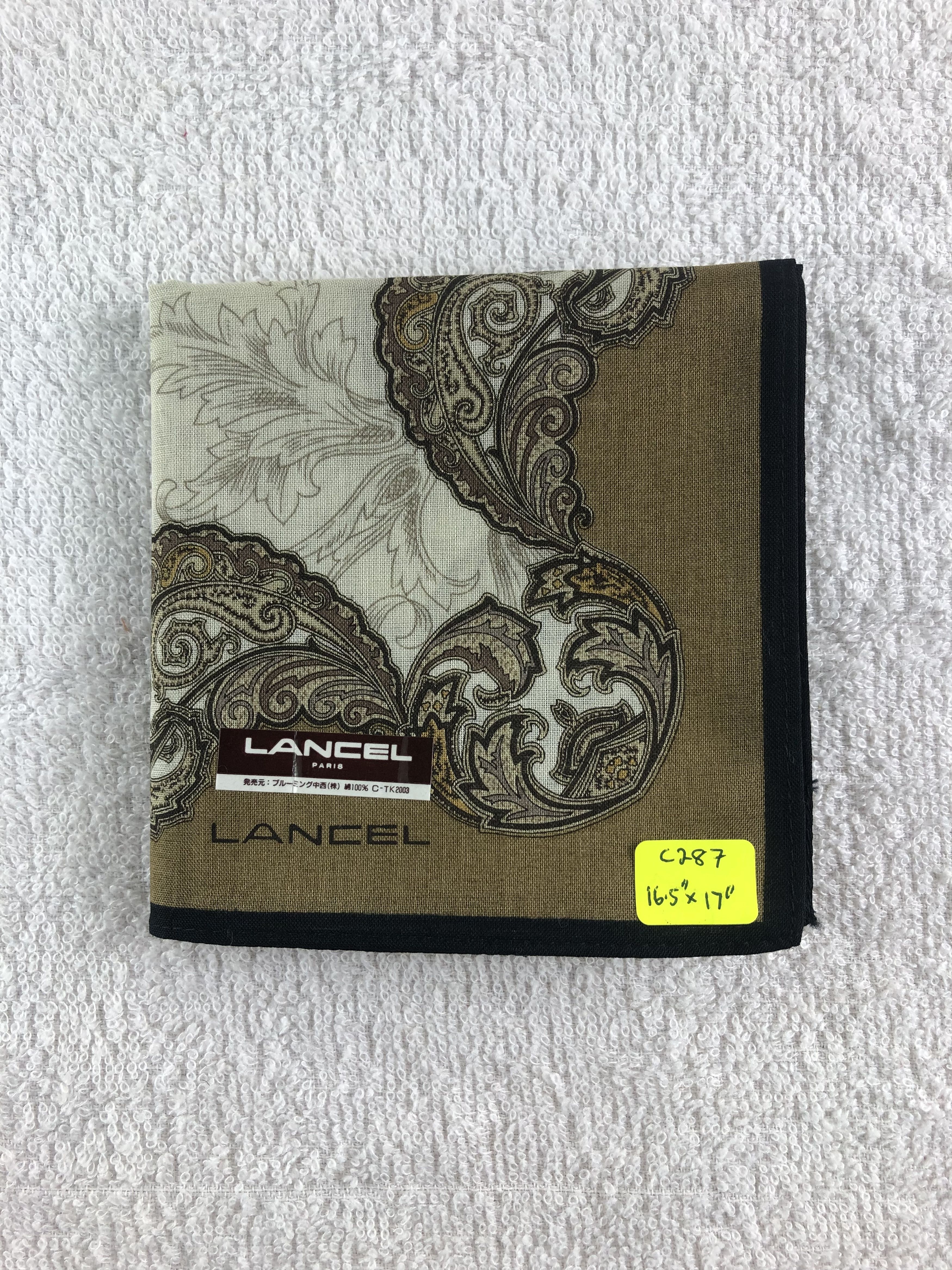 Lancel Lancel Paislee Handkerchief / Bandana / Neckerchief C287 Size ONE SIZE - 6 Thumbnail