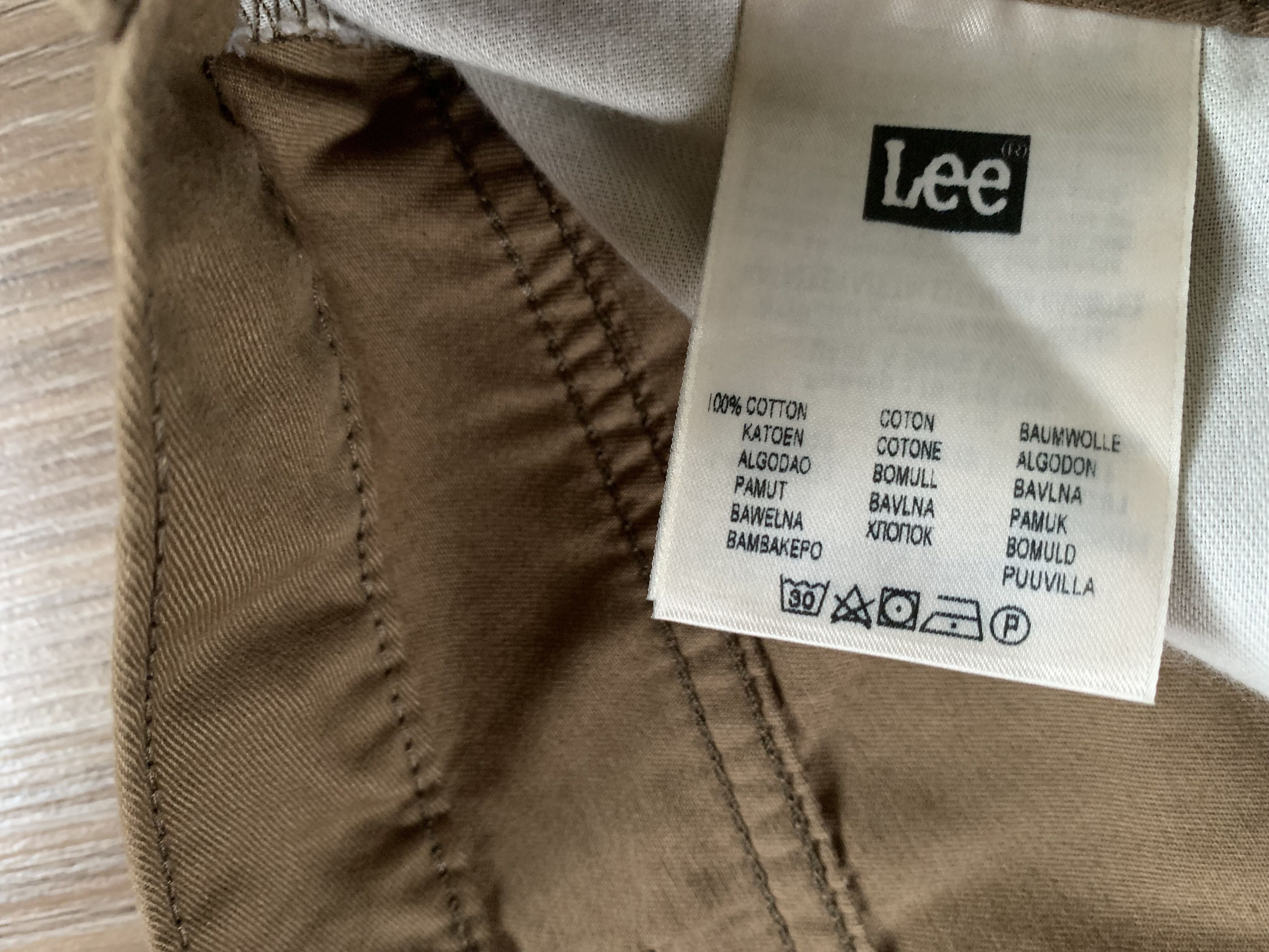 Denime × Lee Lee Brooklyn Straight Stretch Khaki Casual Pants Size US 42 / EU 58 - 9 Thumbnail