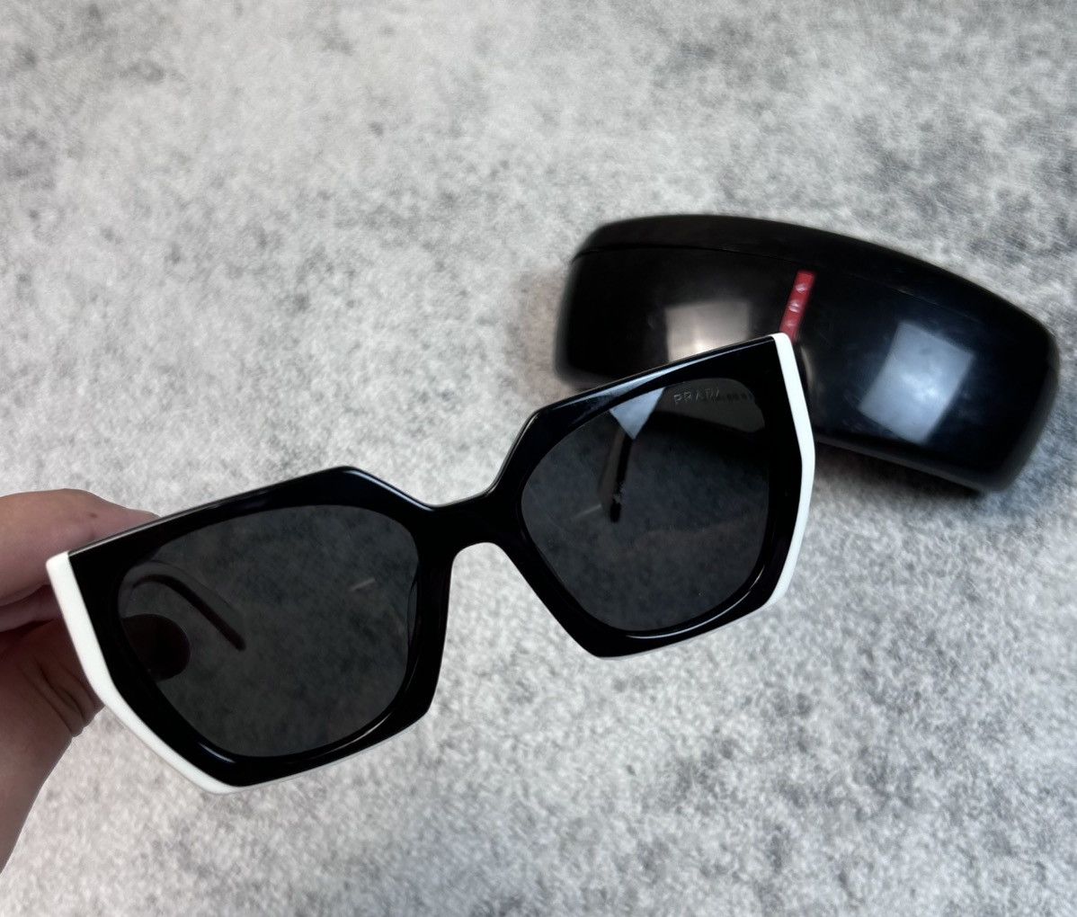 Prada Luxury PRADA Sunglasses with case off white Size ONE SIZE - 4 Thumbnail