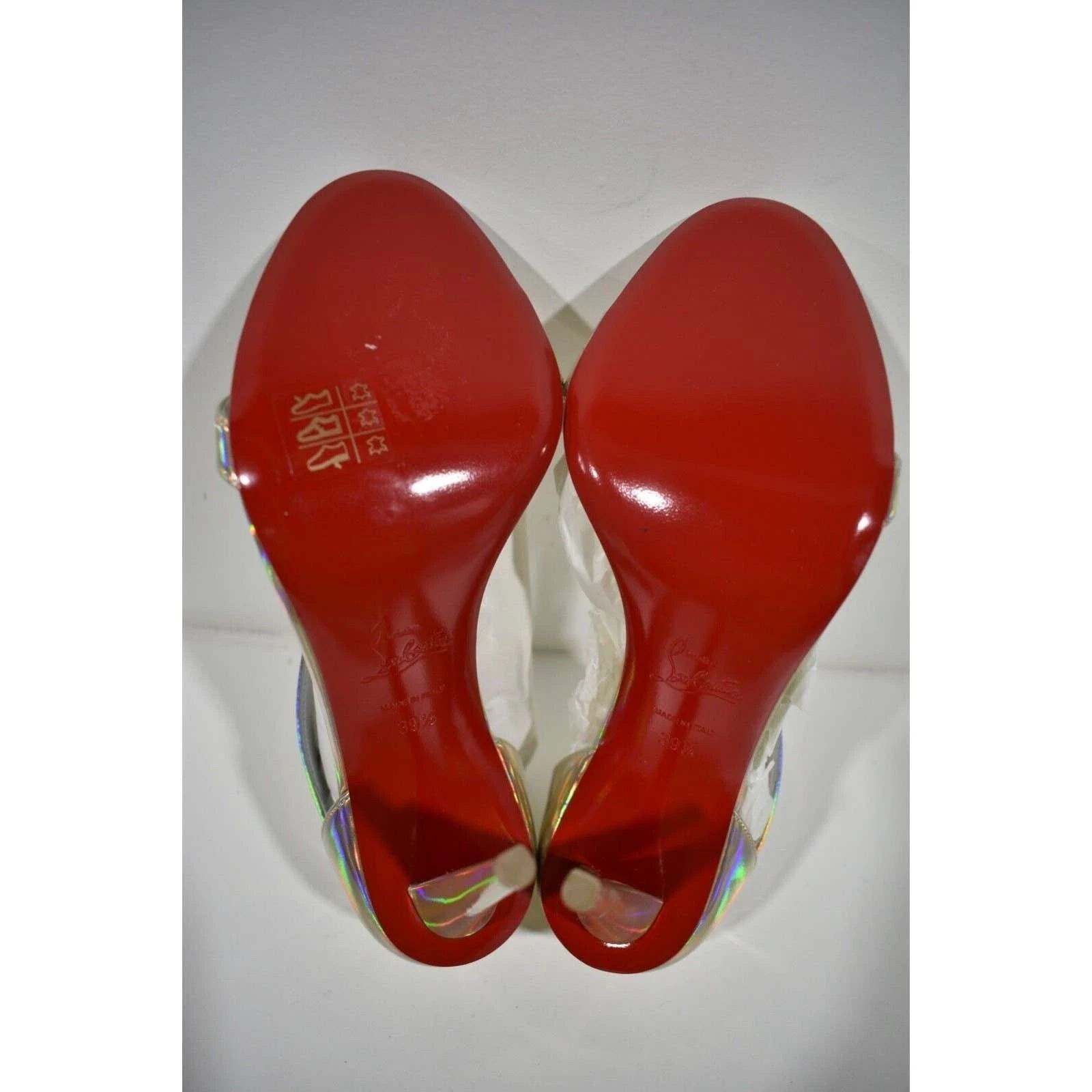 Christian Louboutin Astridal 100 Gold Patent Psychic Strap Sandal Heel Pump 39.5 Size US 9.5 / IT 39.5 - 12 Thumbnail