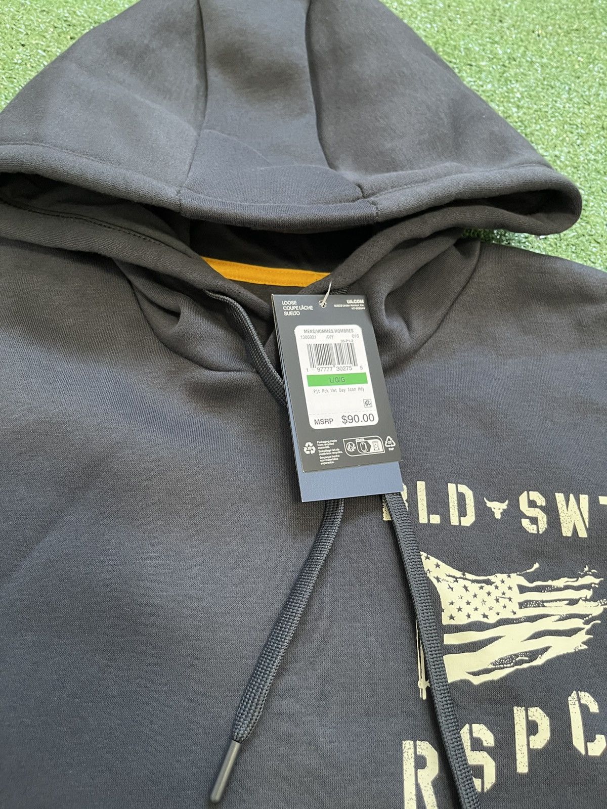 Under Armour Under Armour UA Project Rock Veterans Day Icon Mens Hoodie Size US L / EU 52-54 / 3 - 2 Thumbnail
