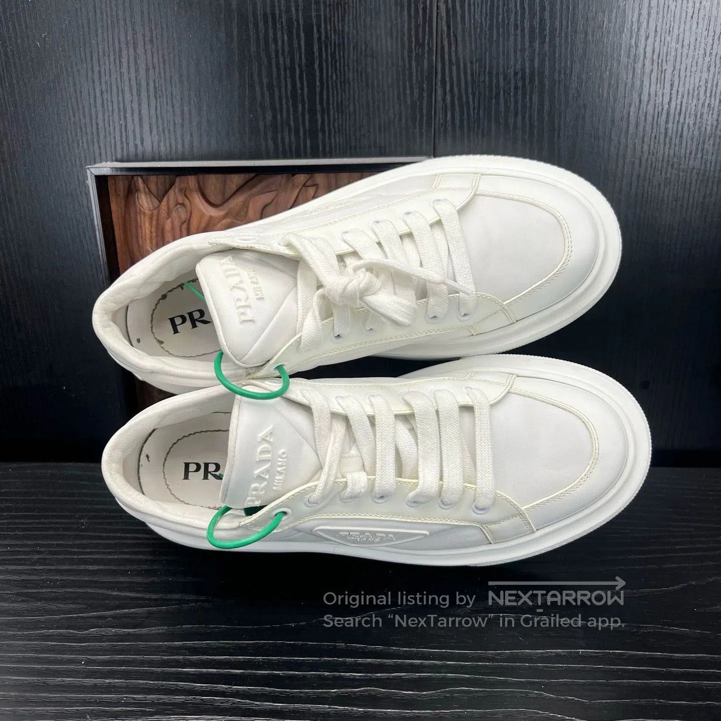 Prada Prada Macro White Sneakers. Size US 5.5 / EU 38 - 5 Thumbnail