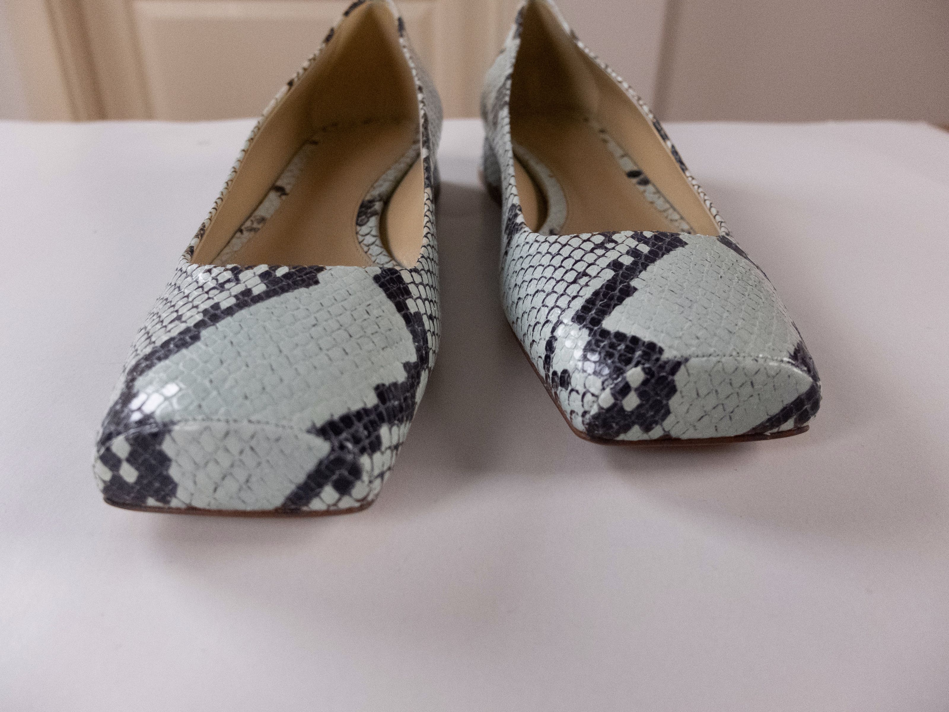 Bottega Veneta BOTTEGA VENETA Tower Flat python lambskin ballet flats 9 39 Size US 9 / IT 39 - 4 Thumbnail