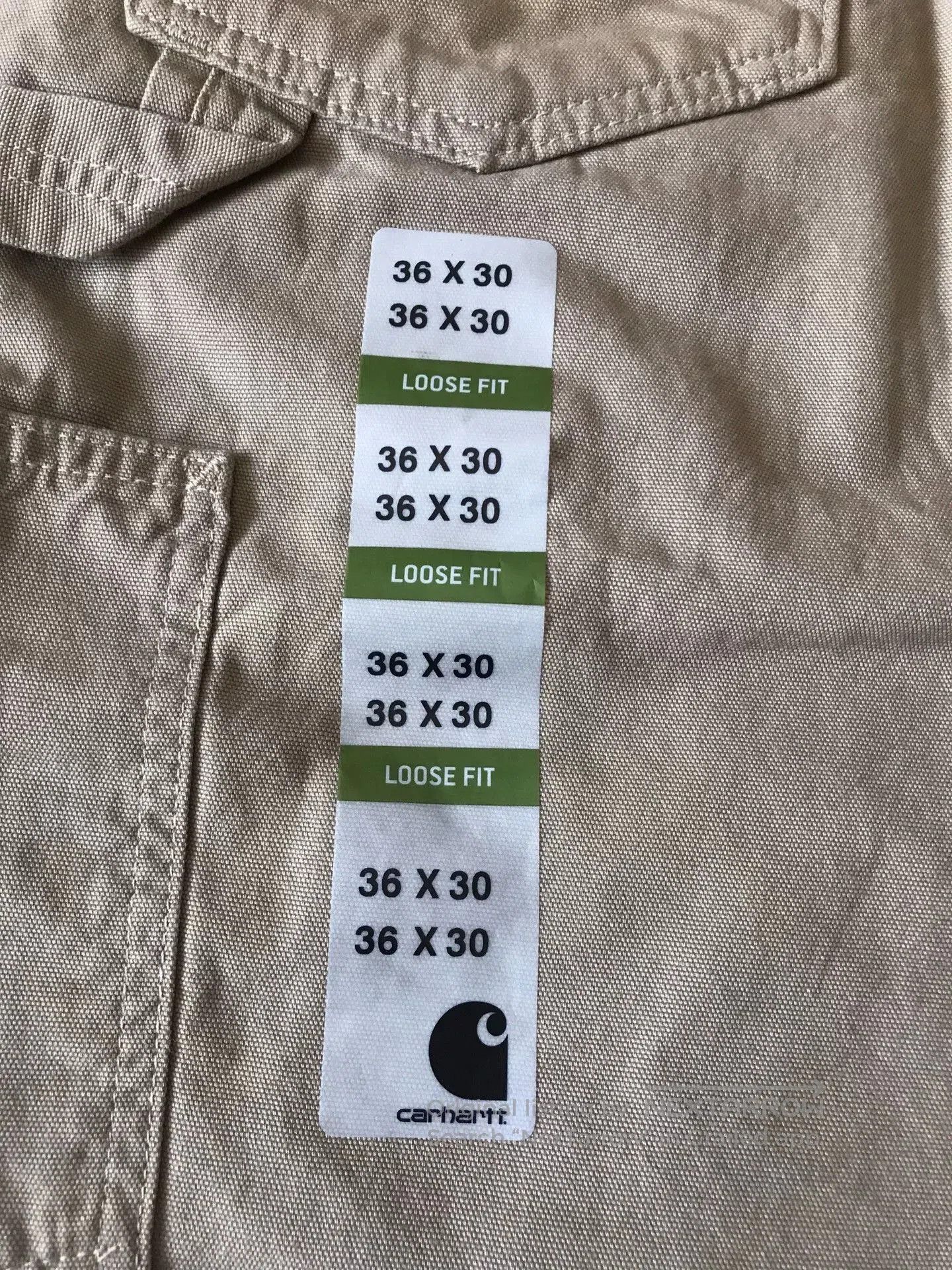 Carhartt Carhartt B159 GKH Canvas Work Pants. Size US 36 / EU 52 - 7 Thumbnail