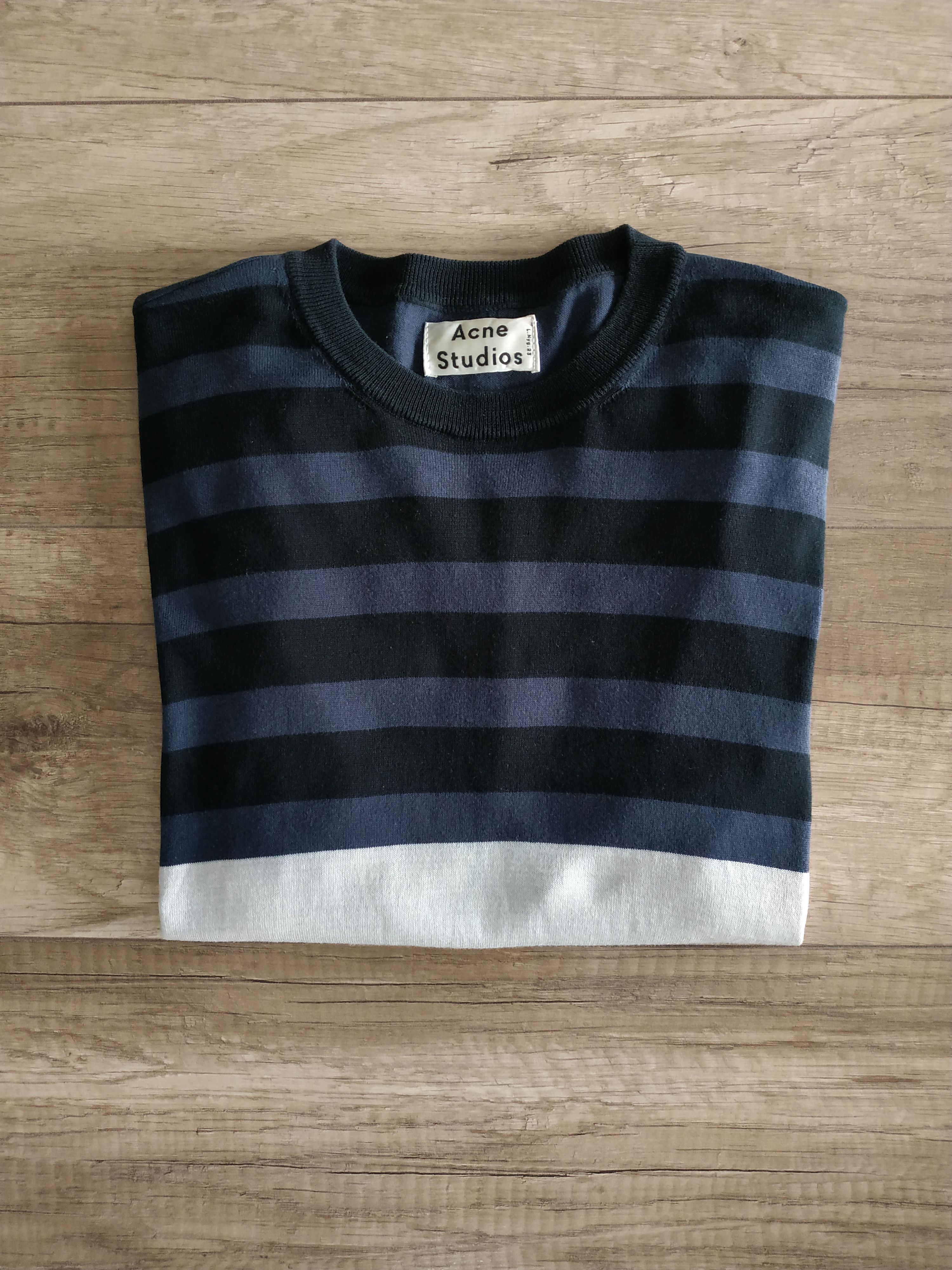 Acne Studios ACNE STUDIOS "Oval Stripe" Women's Silk Sweater, s. XS Size XS / US 0-2 / IT 36-38 - 3 Thumbnail