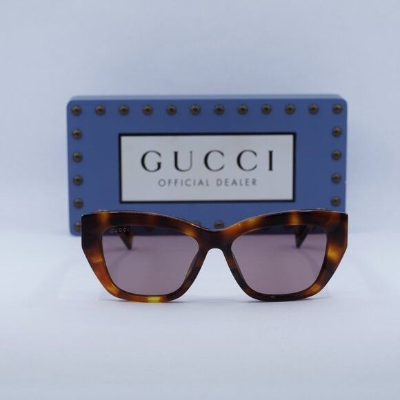 Gucci 🕶️ New Gucci GG1844SA 003 Sunglasses - Shiny Havana Frame Size ONE SIZE - 2 Thumbnail
