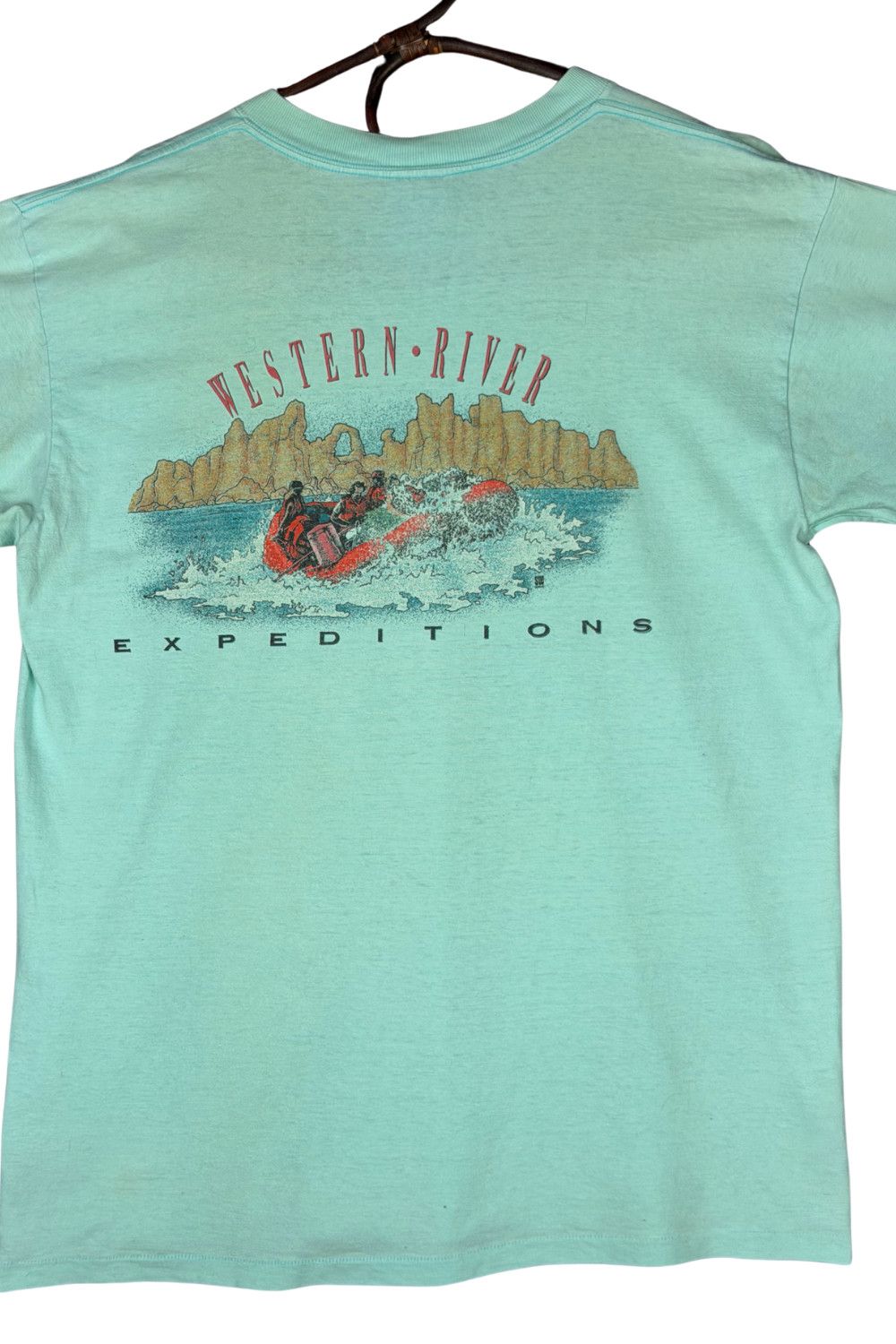 Vintage Vintage 90s Western River Expeditions Oneita Pocket Tee USA Size US XL / EU 56 / 4 - 9 Thumbnail