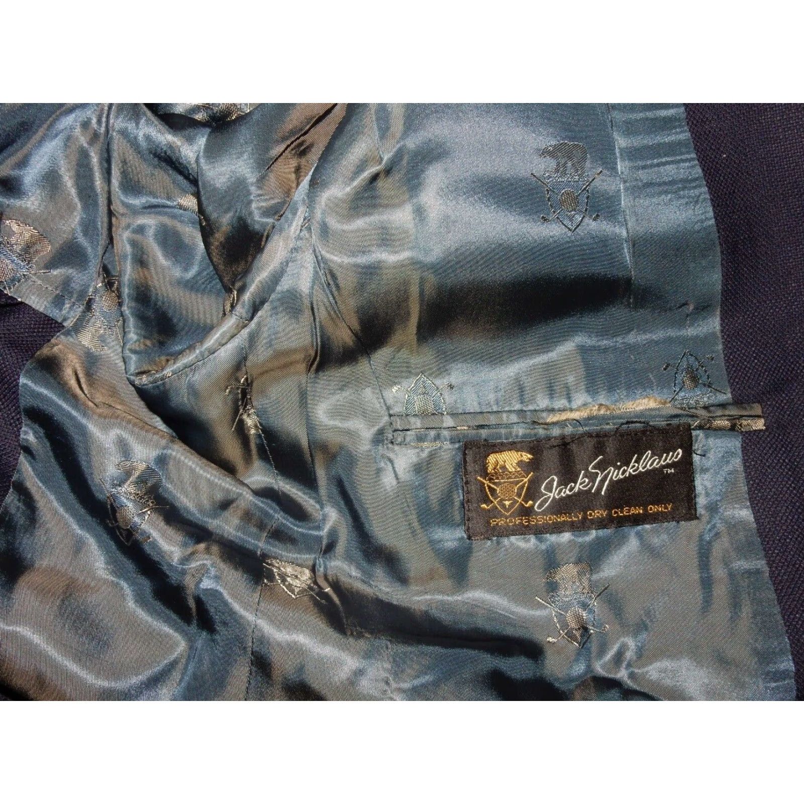 Hart Schaffner Marx VINTAGE Hart Schaffner Marx Blazer Sport Coat Size 48L Blue Wool Mens Size 48R - 6 Thumbnail