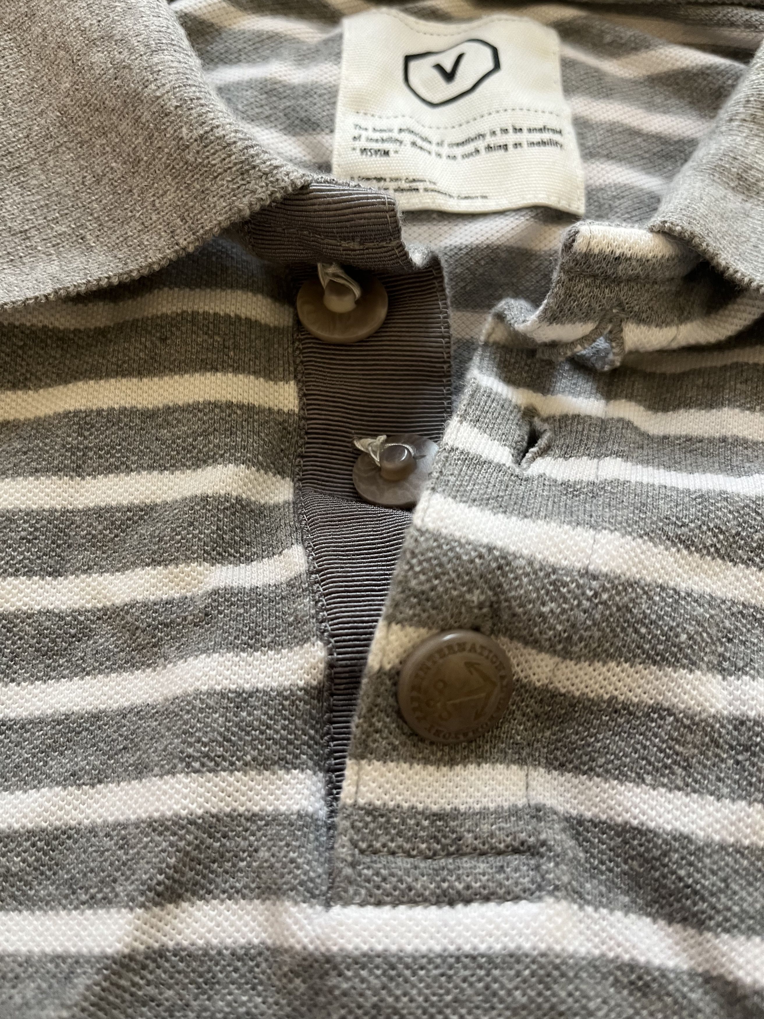Visvim Striped L/S Polo Size US S / EU 44-46 / 1 - 3 Thumbnail