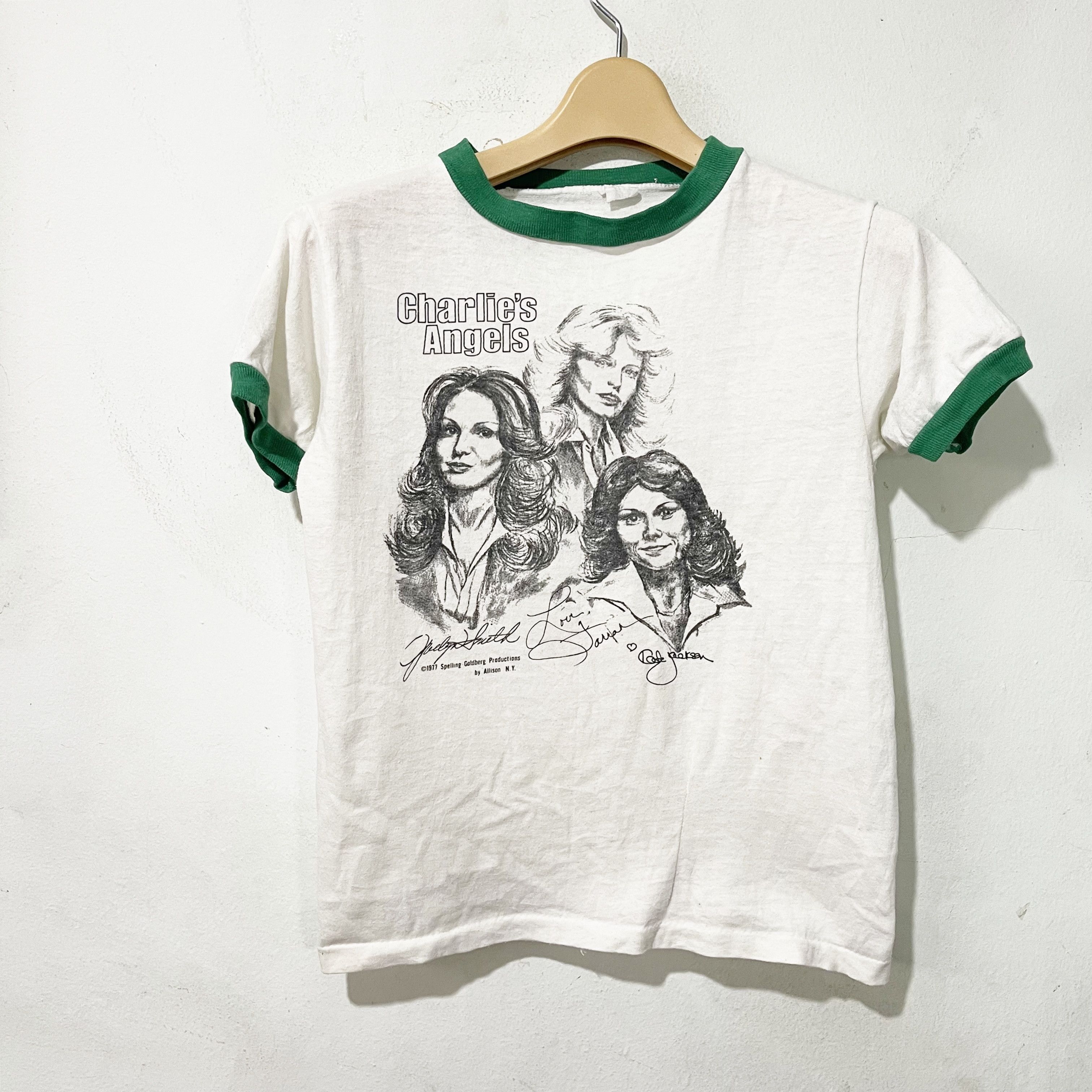 Vintage Vintage 1977 Charlie's Angels Ringer Tee Size US XXS / EU 40 - 1 Thumbnail