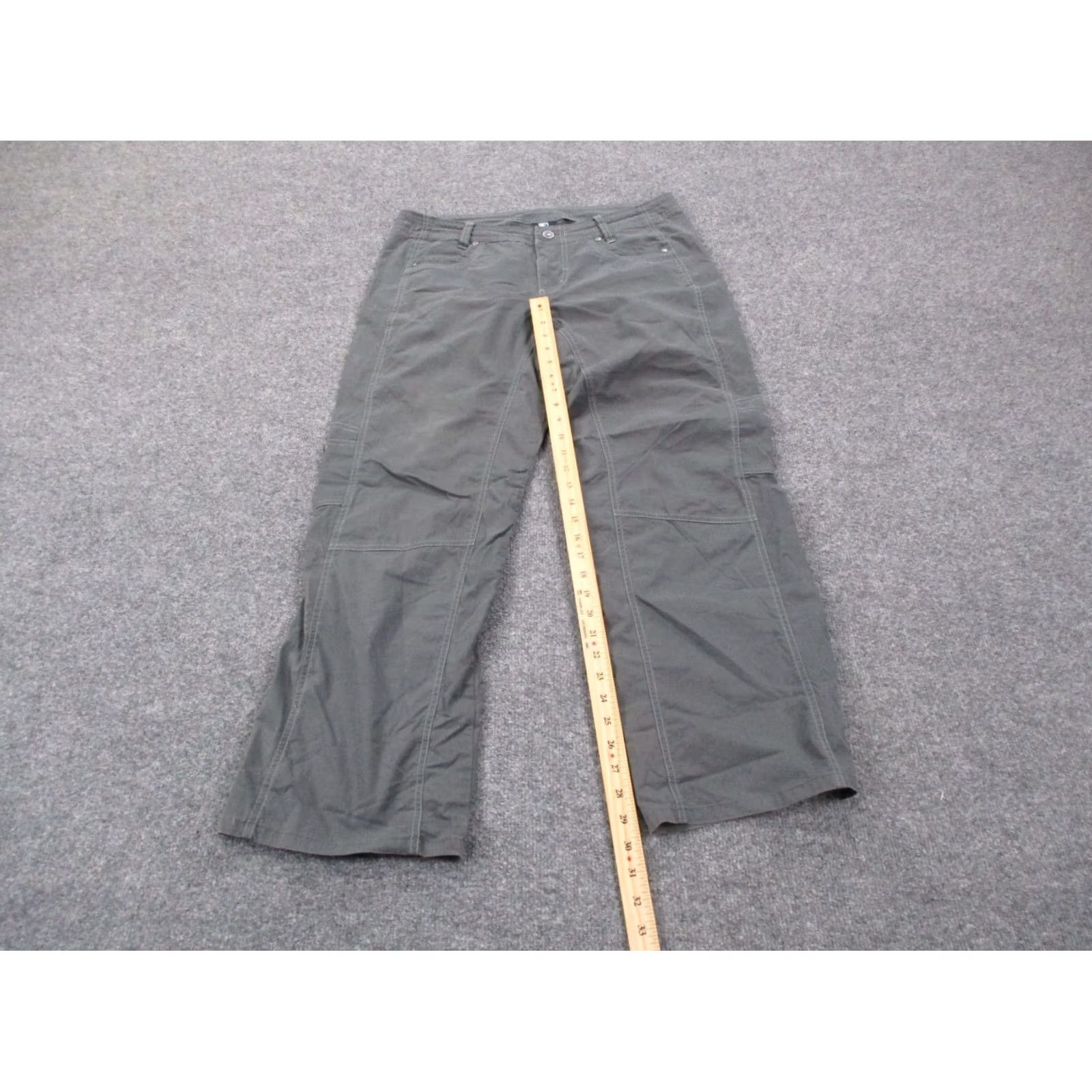 Vintage Kuhl Pants Womens 12 Gray Straight Carpenter Pants Mens? Womens? Size 24" / US 00 / IT 34 - 3 Thumbnail