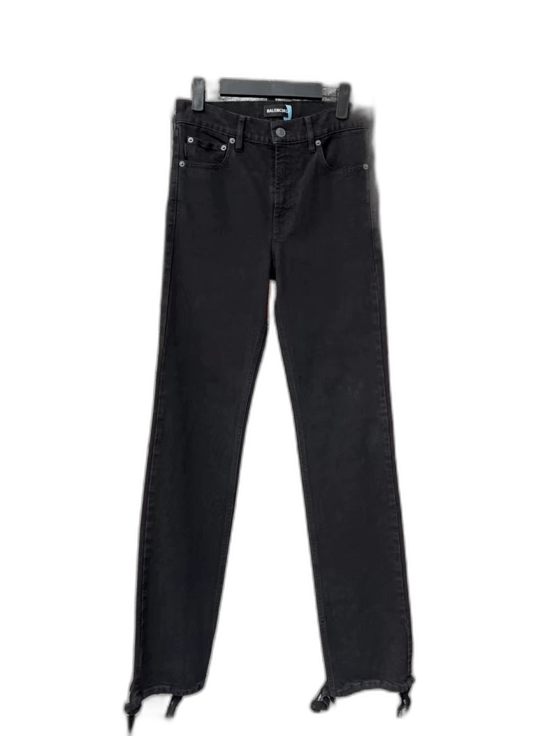 Balenciaga Balenciaga Distressed Straight Leg Jeans-2505 Size US 29 - 1 Thumbnail
