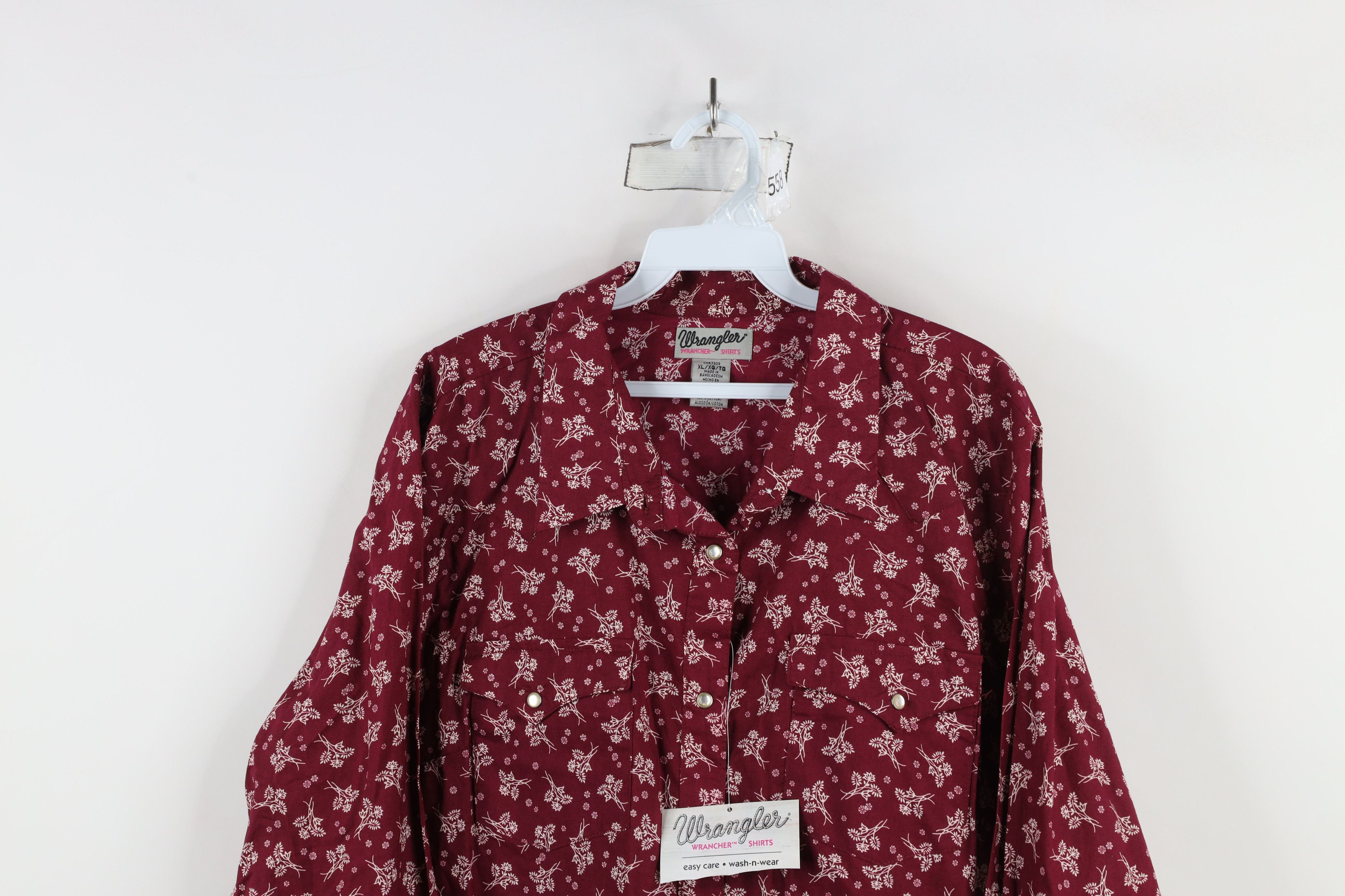 Vintage × Wrangler Deadstock Vintage Y2K Wrangler Cowgirl Snap Button Shirt Size XL / US 12-14 / IT 48-50 - 2 Thumbnail
