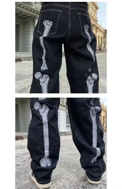 skate hiphop y2k graphics pattern cargo embroidery pants